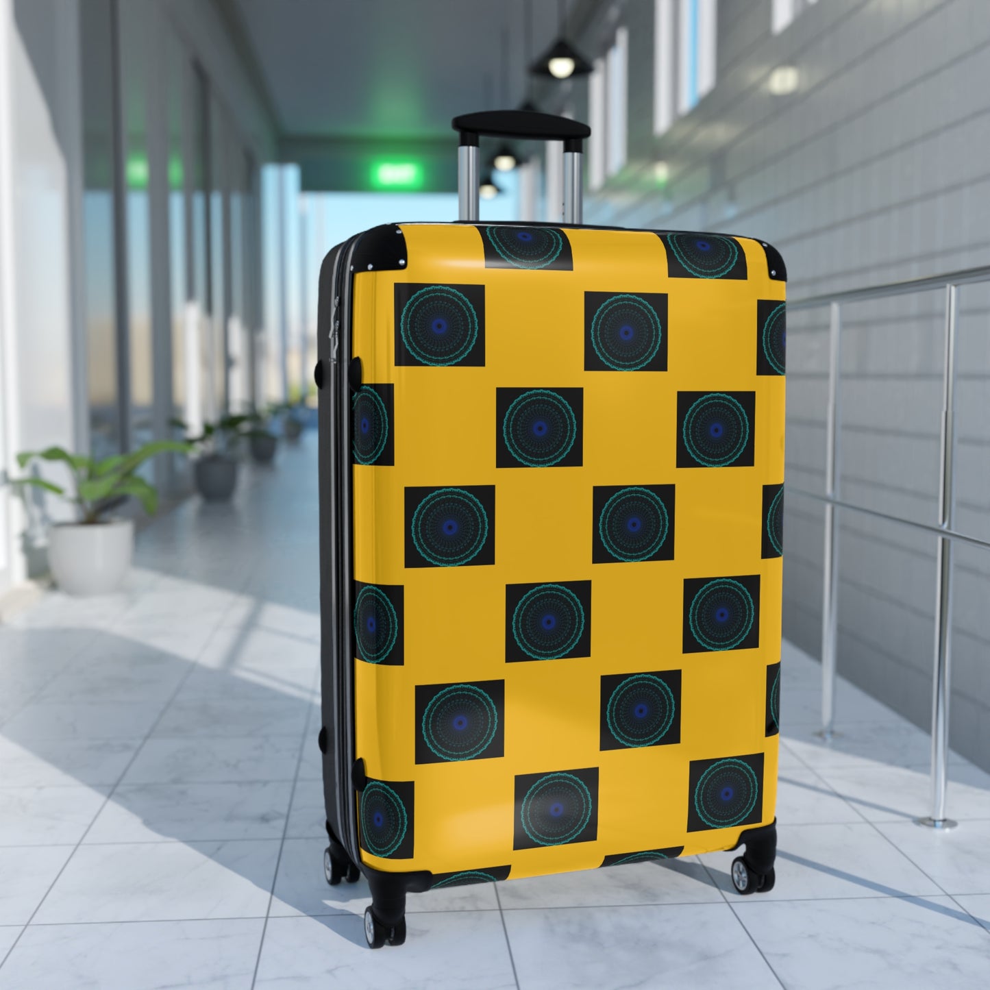 Vibrant Travel Suitcase, Unique Pattern Carry-On, Stylish Luggage for Travelers, Travel Accessories, Gift for Adventurers