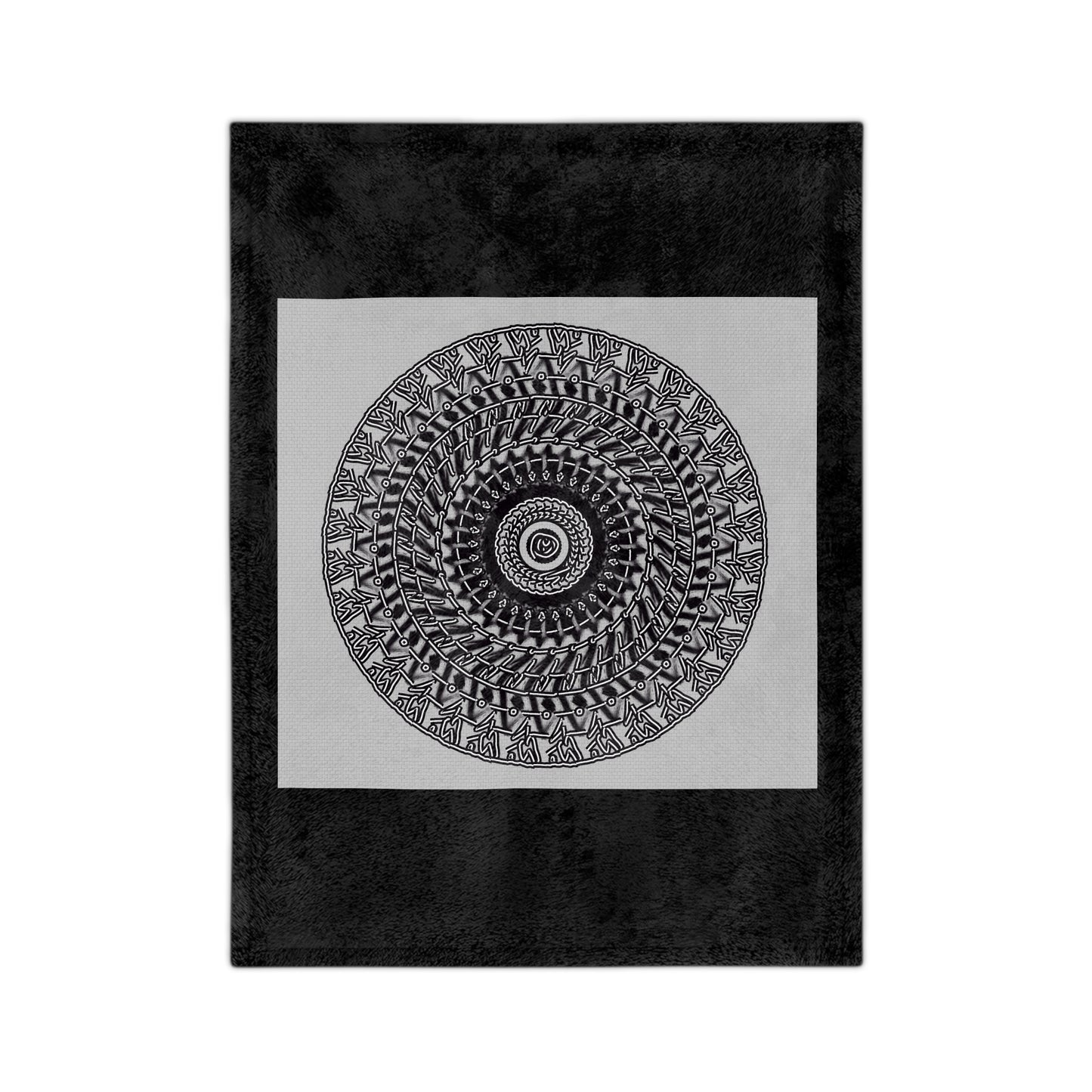 Cozy Mandala Velveteen Microfiber Blanket - Perfect for Home Decor & Gifting