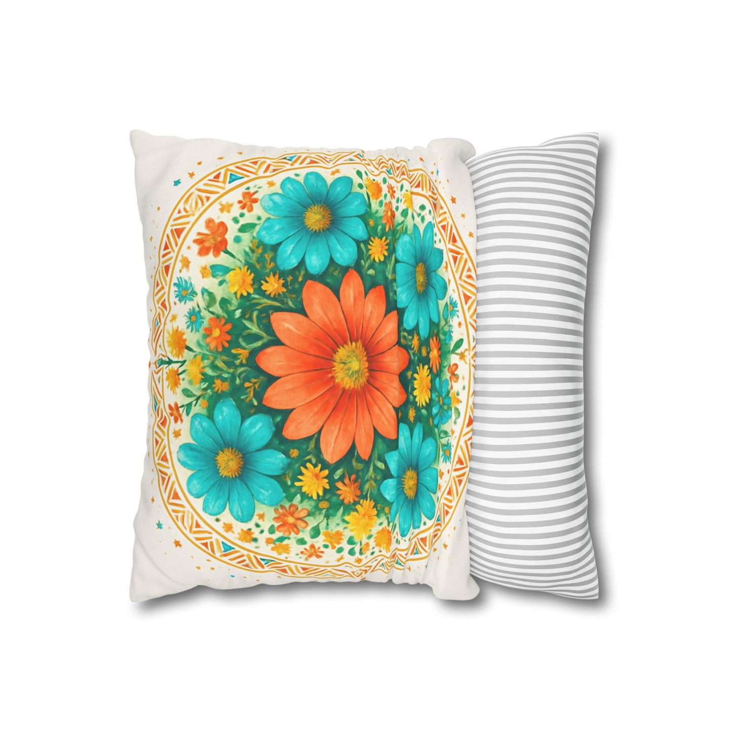 Bohemian Mandala Pillowcase, Home Decor for Meditation, Yoga Gift, Couch Accessory, Cozy Atmosphere, Zen Living Room
