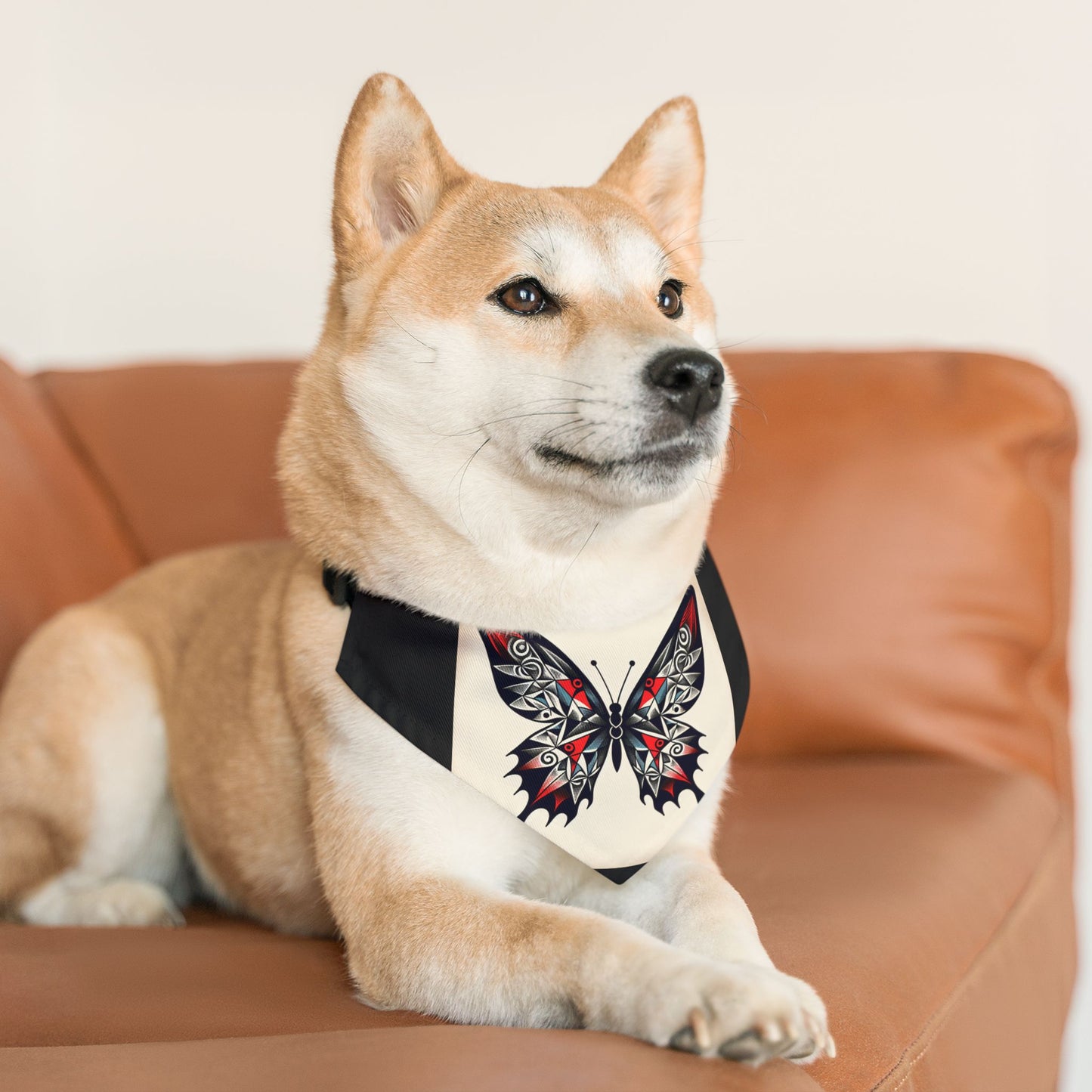 Stylish Pet Bandana Collar for Dogs, Butterfly Design, Trendy Dog Accessory, Perfect for Pets, Pet Fashion, Gift for Dog Lovers