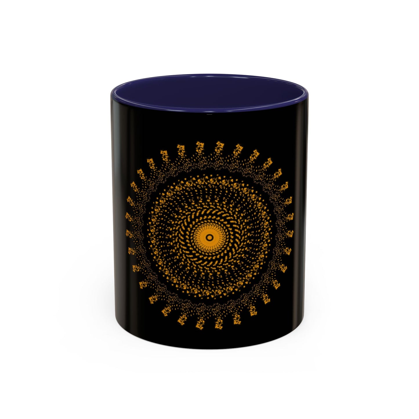 Mandala Pattern Accent Coffee Mug - 11oz & 15oz - Perfect Gift for Coffee Lovers