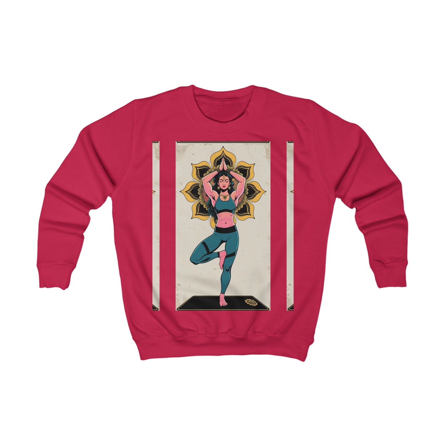Yoga-Inspired Kids Sweatshirt, Cozy Kids Sweatshirt, Children's Yoga Apparel, Active Kids Clothes, Unique Gift for Young Yogis