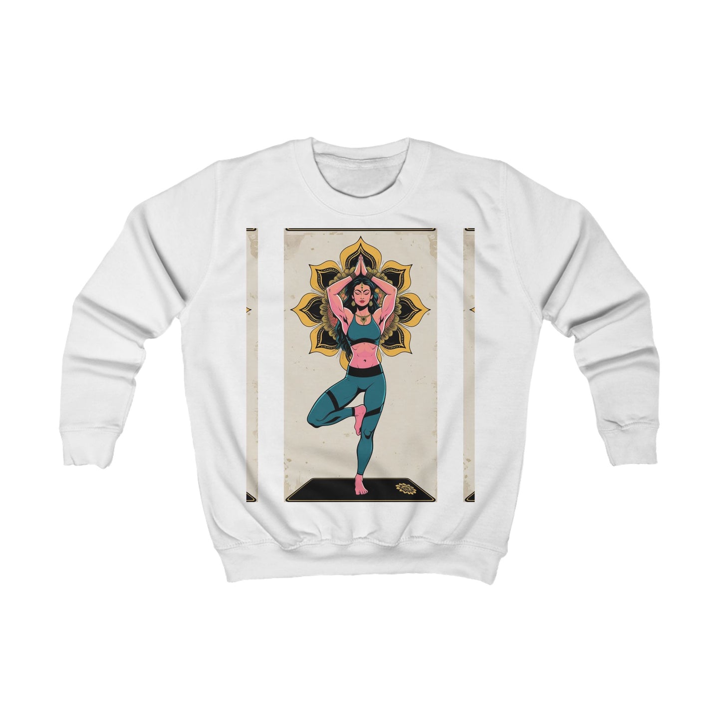 Yoga-Inspired Kids Sweatshirt, Cozy Kids Sweatshirt, Children's Yoga Apparel, Active Kids Clothes, Unique Gift for Young Yogis