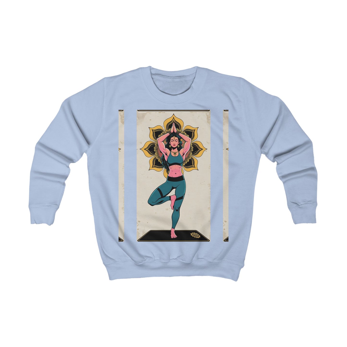 Yoga-Inspired Kids Sweatshirt, Cozy Kids Sweatshirt, Children's Yoga Apparel, Active Kids Clothes, Unique Gift for Young Yogis