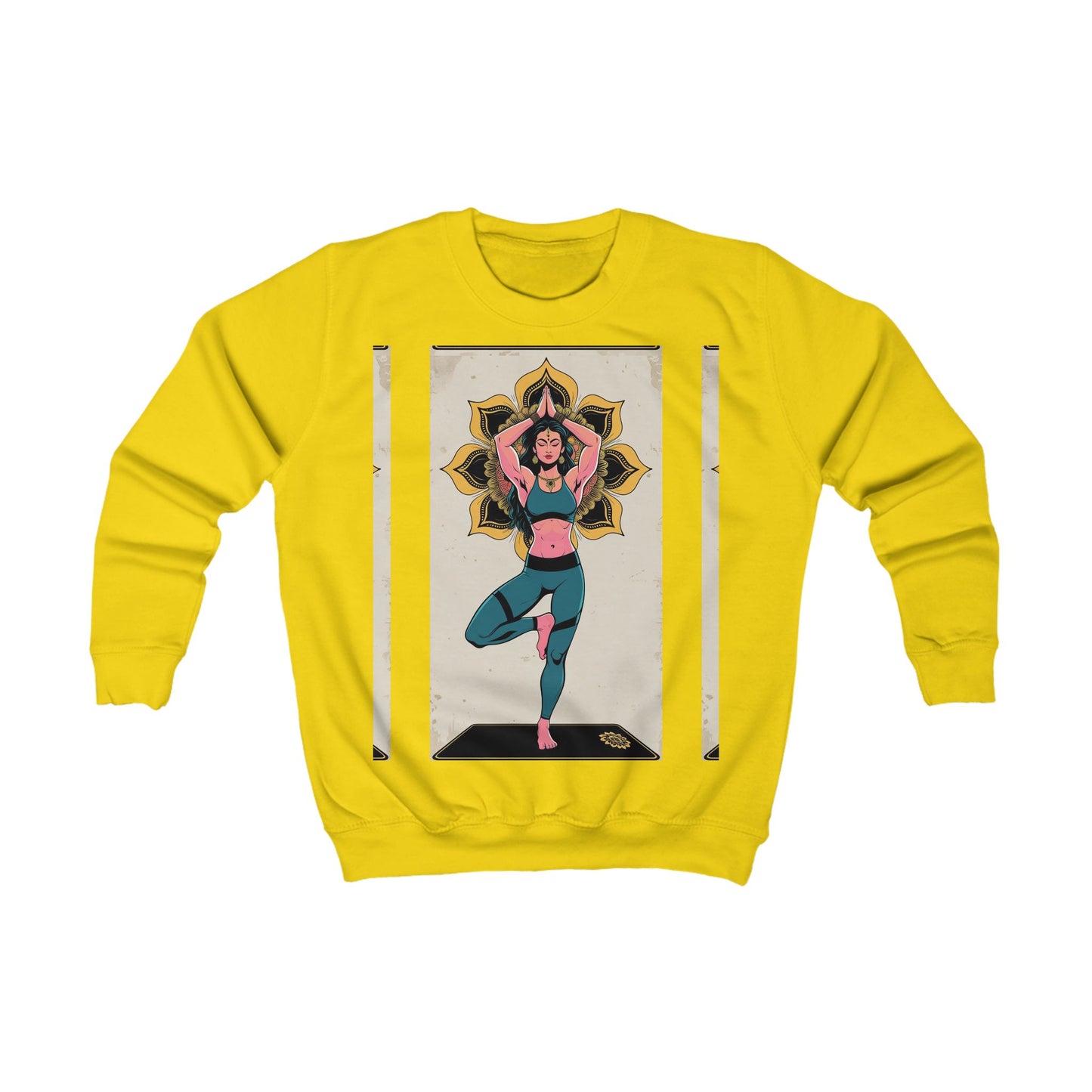 Yoga-Inspired Kids Sweatshirt, Cozy Kids Sweatshirt, Children's Yoga Apparel, Active Kids Clothes, Unique Gift for Young Yogis
