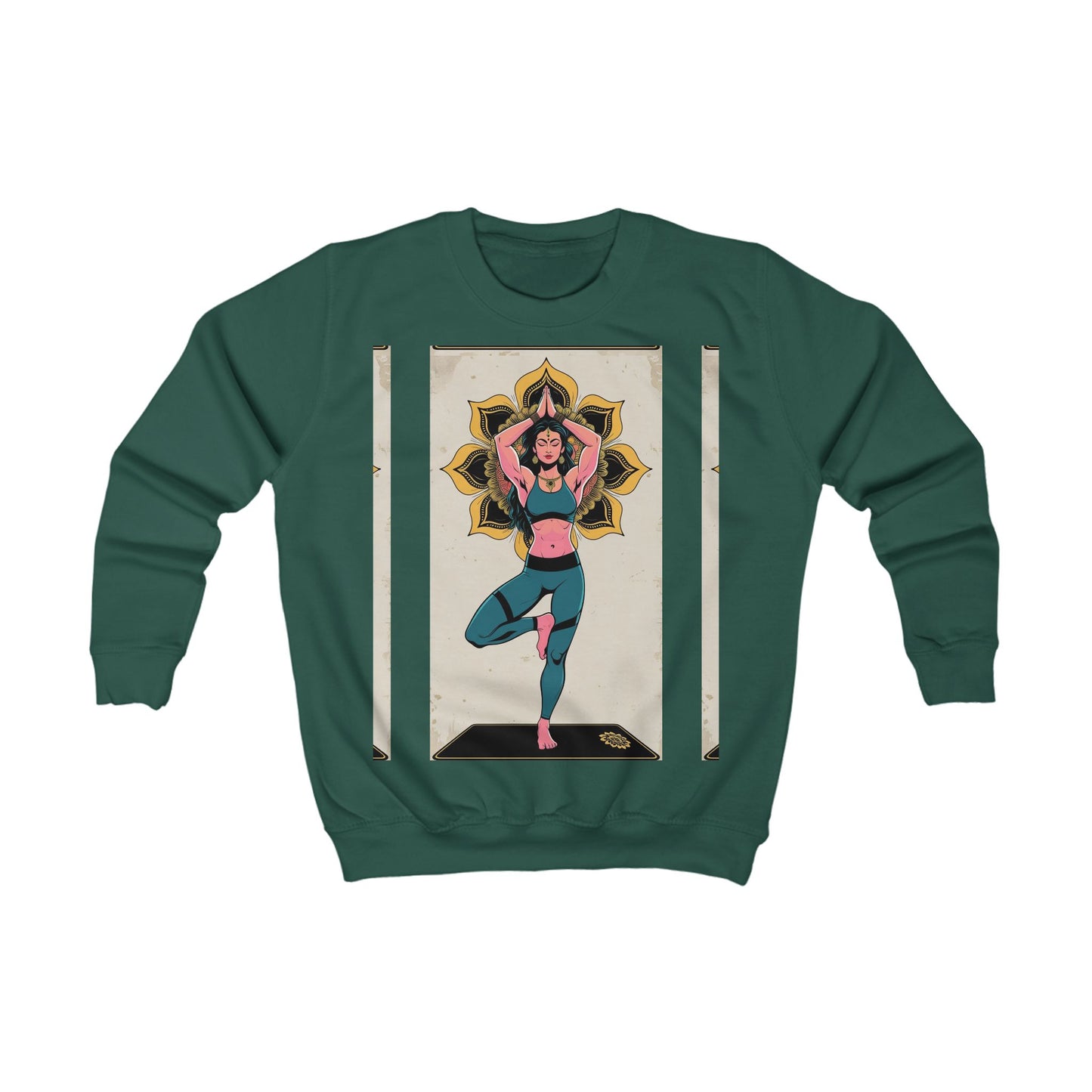 Yoga-Inspired Kids Sweatshirt, Cozy Kids Sweatshirt, Children's Yoga Apparel, Active Kids Clothes, Unique Gift for Young Yogis