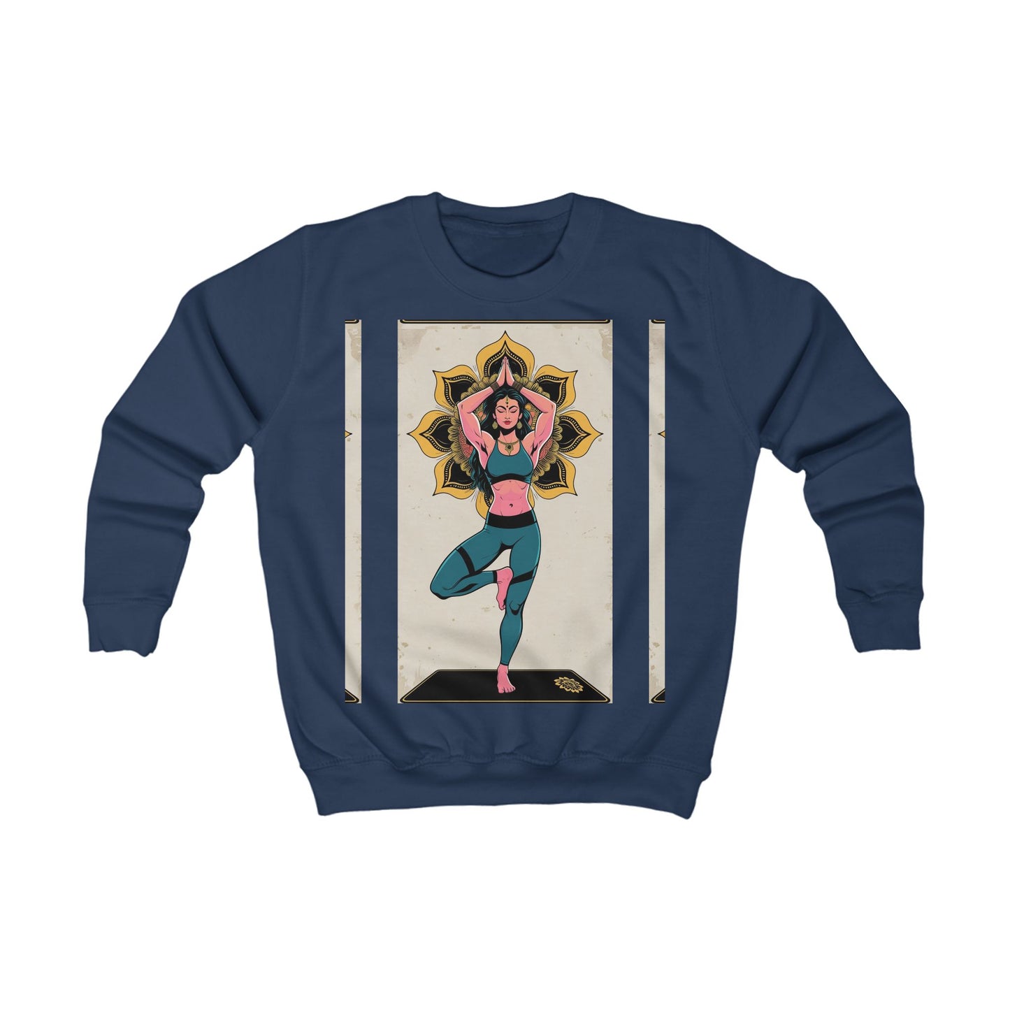 Yoga-Inspired Kids Sweatshirt, Cozy Kids Sweatshirt, Children's Yoga Apparel, Active Kids Clothes, Unique Gift for Young Yogis