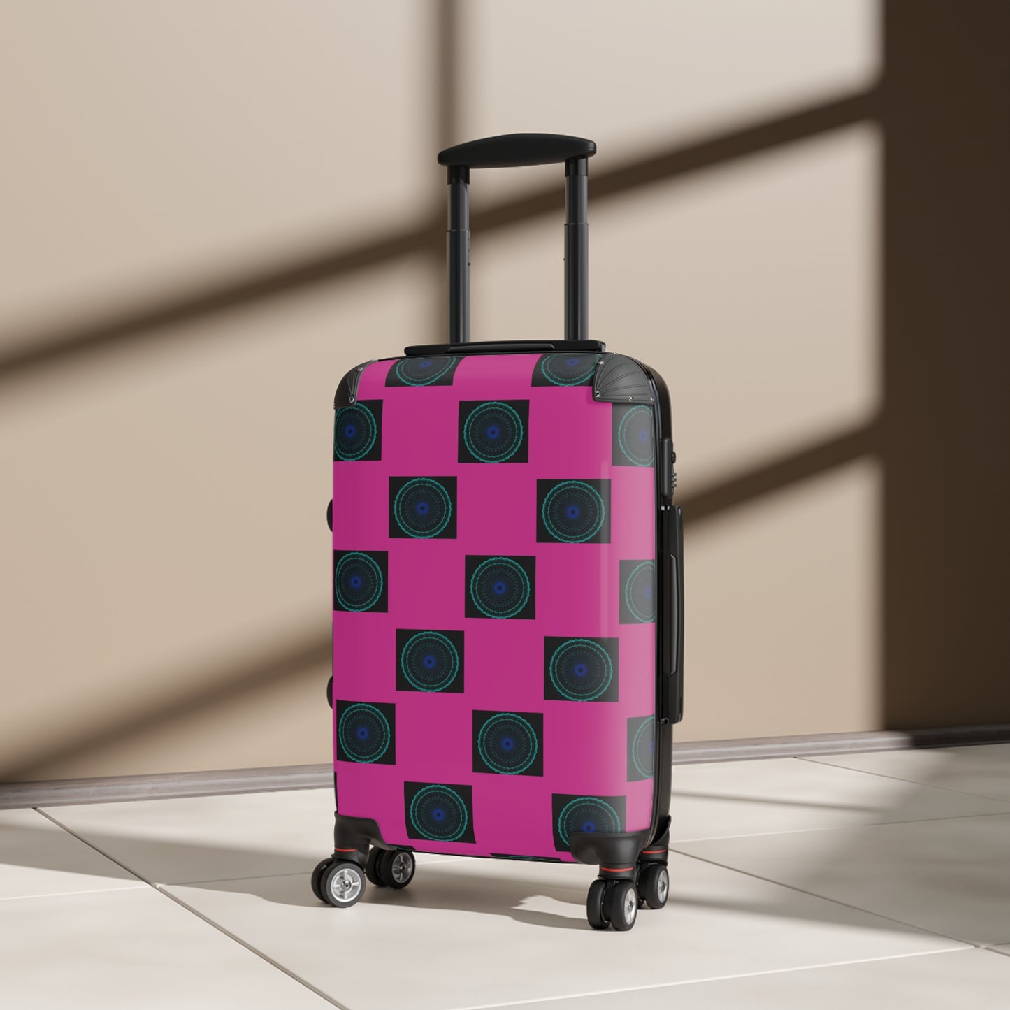 Vibrant Travel Suitcase, Unique Pattern Carry-On, Stylish Luggage for Travelers, Travel Accessories, Gift for Adventurers