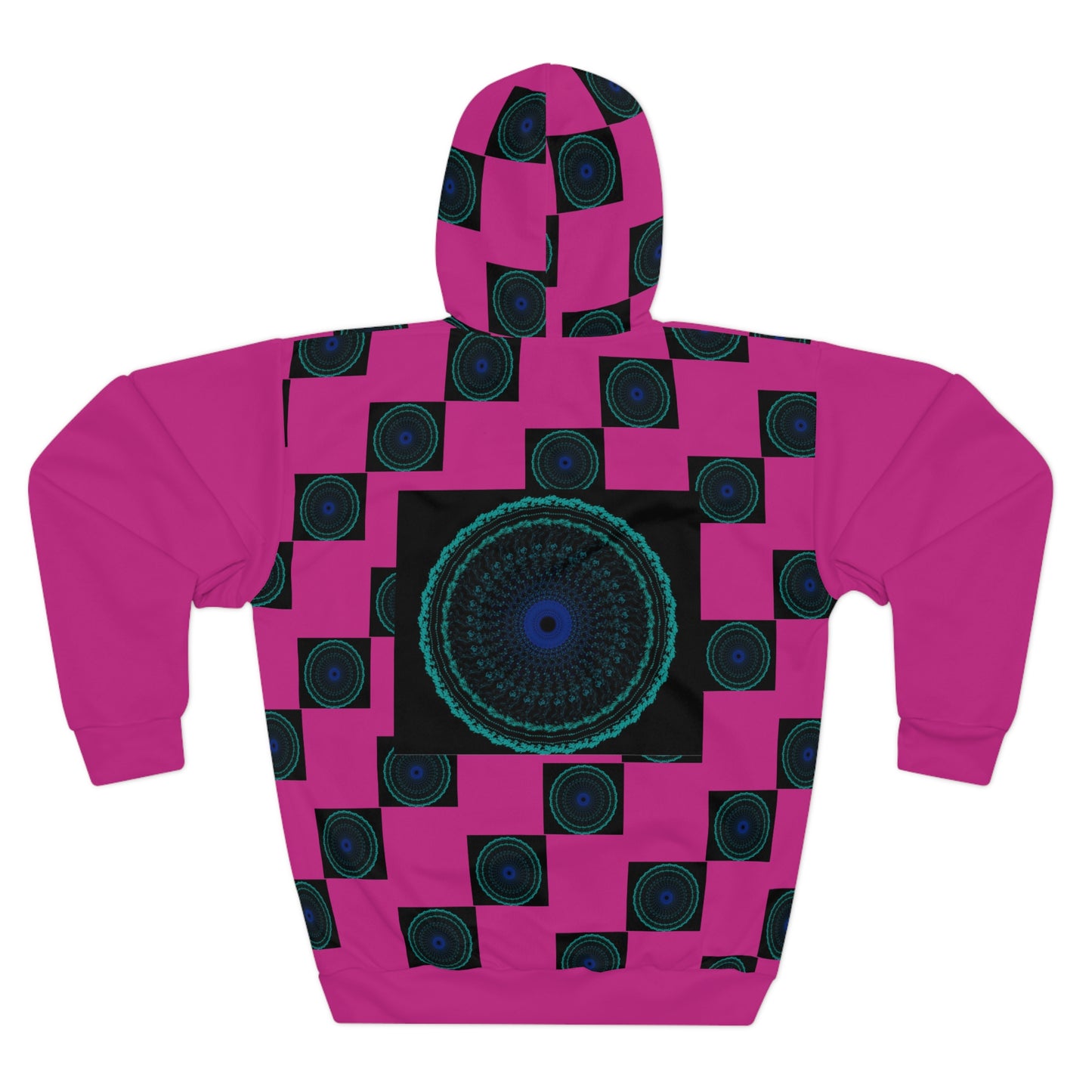 Geometric Pattern Pullover Hoodie, Unisex Abstract Sweatshirt, Chic Casual Wear, Cozy Layer, Gift for Her, Him, Fashion Statement