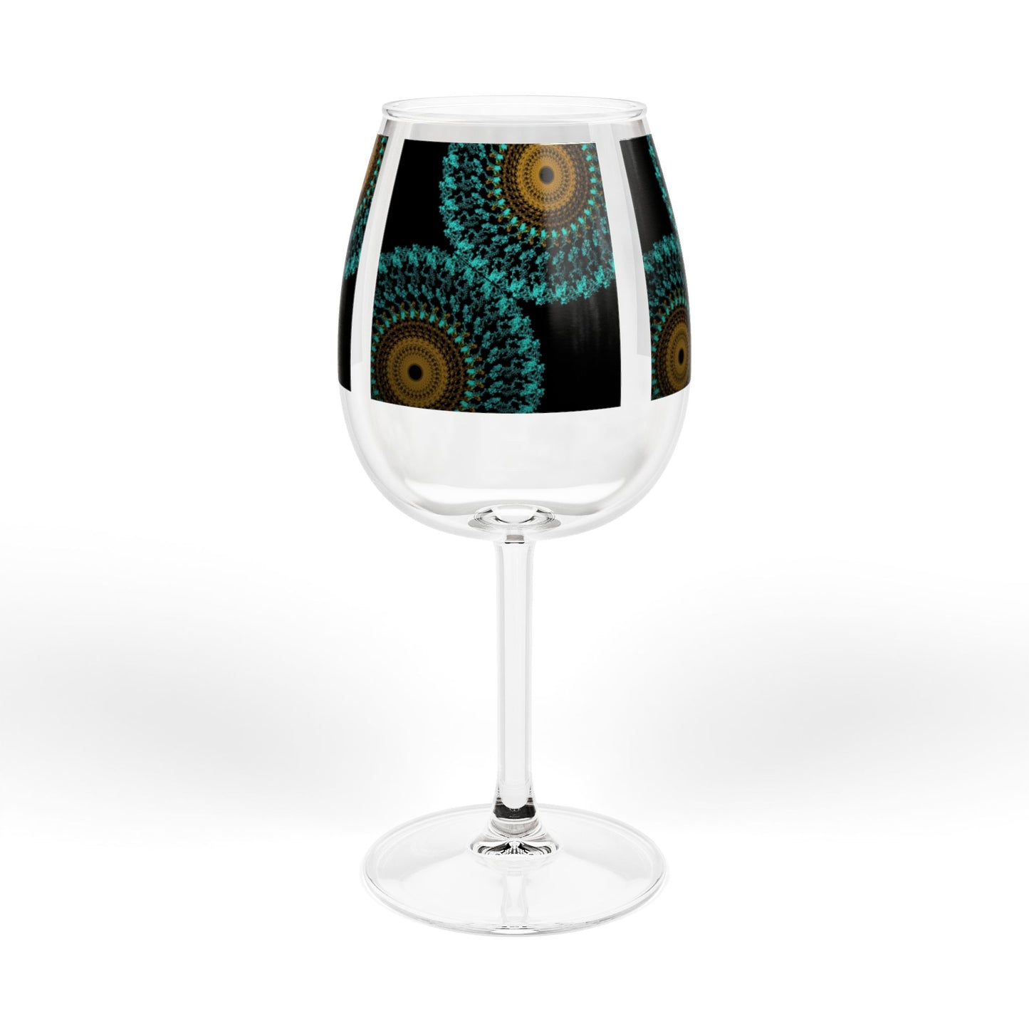 Vibrant Artistic Wine Glass, Unique Gift for Wine Lovers, Colorful 12oz Glassware, Fun Home Decor, Celebration Drinkware