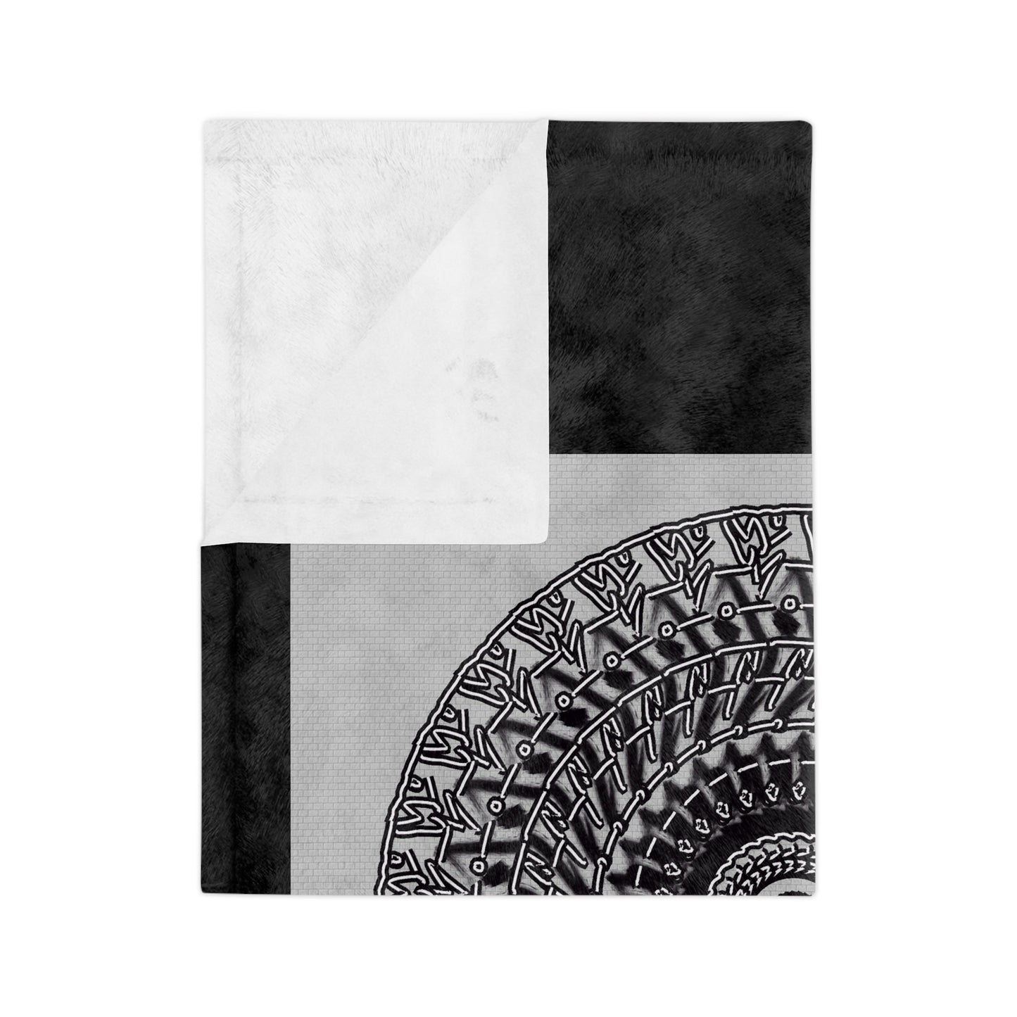 Cozy Mandala Velveteen Microfiber Blanket - Perfect for Home Decor & Gifting