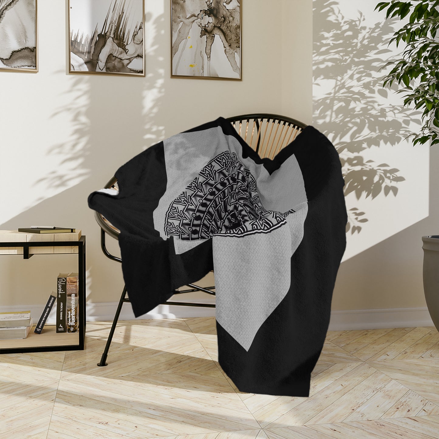 Cozy Mandala Velveteen Microfiber Blanket - Perfect for Home Decor & Gifting