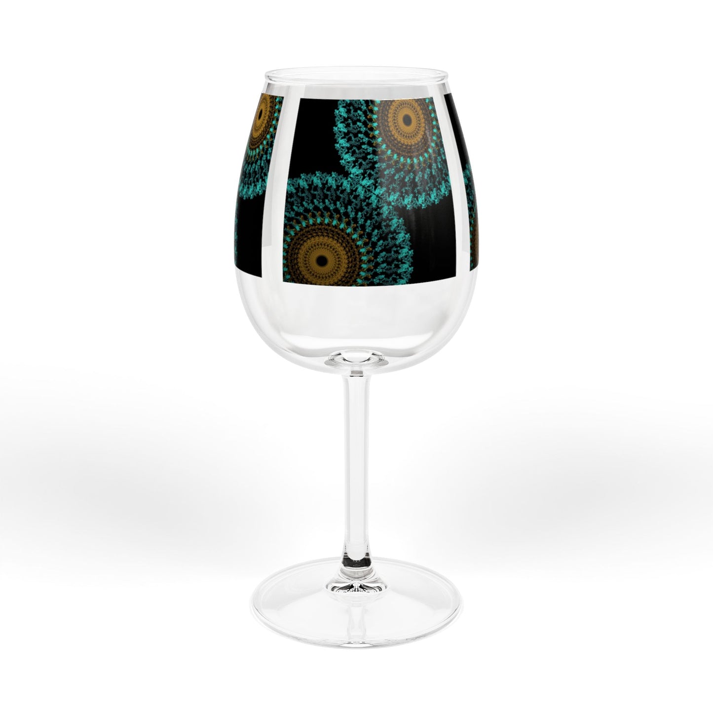 Vibrant Artistic Wine Glass, Unique Gift for Wine Lovers, Colorful 12oz Glassware, Fun Home Decor, Celebration Drinkware
