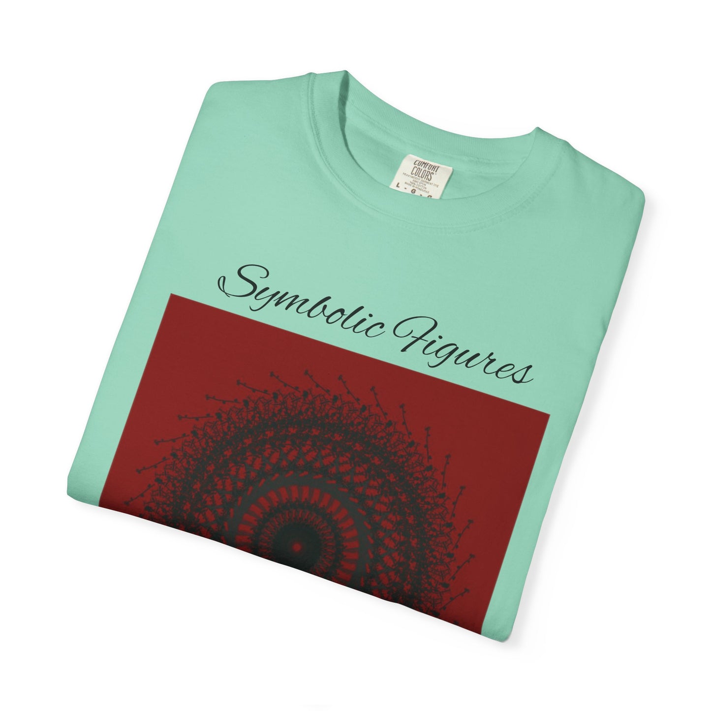 Symbolic Figures Unisex Garment-Dyed T-Shirt - Bohemian Style for Art Lovers