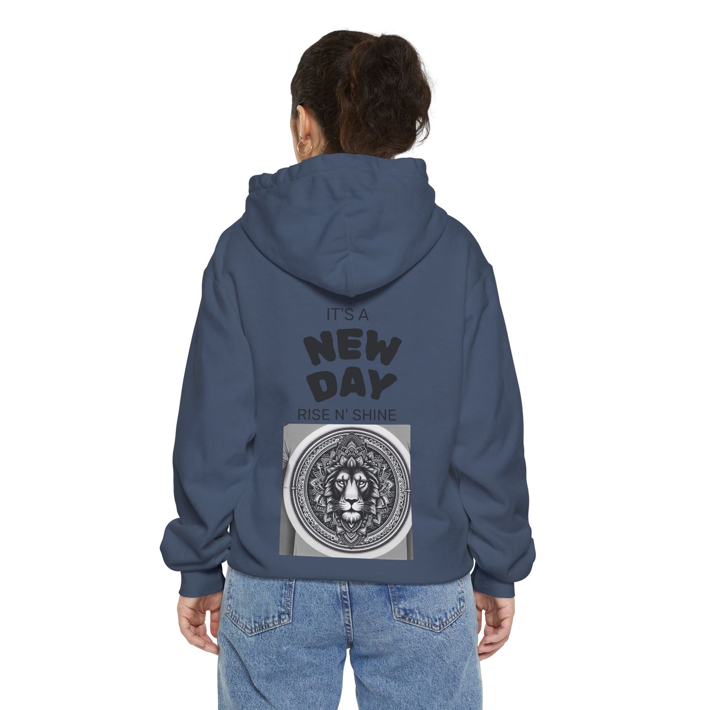 Monochrome Lion Design Hoodie, Cozy Unisex Hoodie, Gift for Him/Her, Stylish Casual Wear, Cool Streetwear