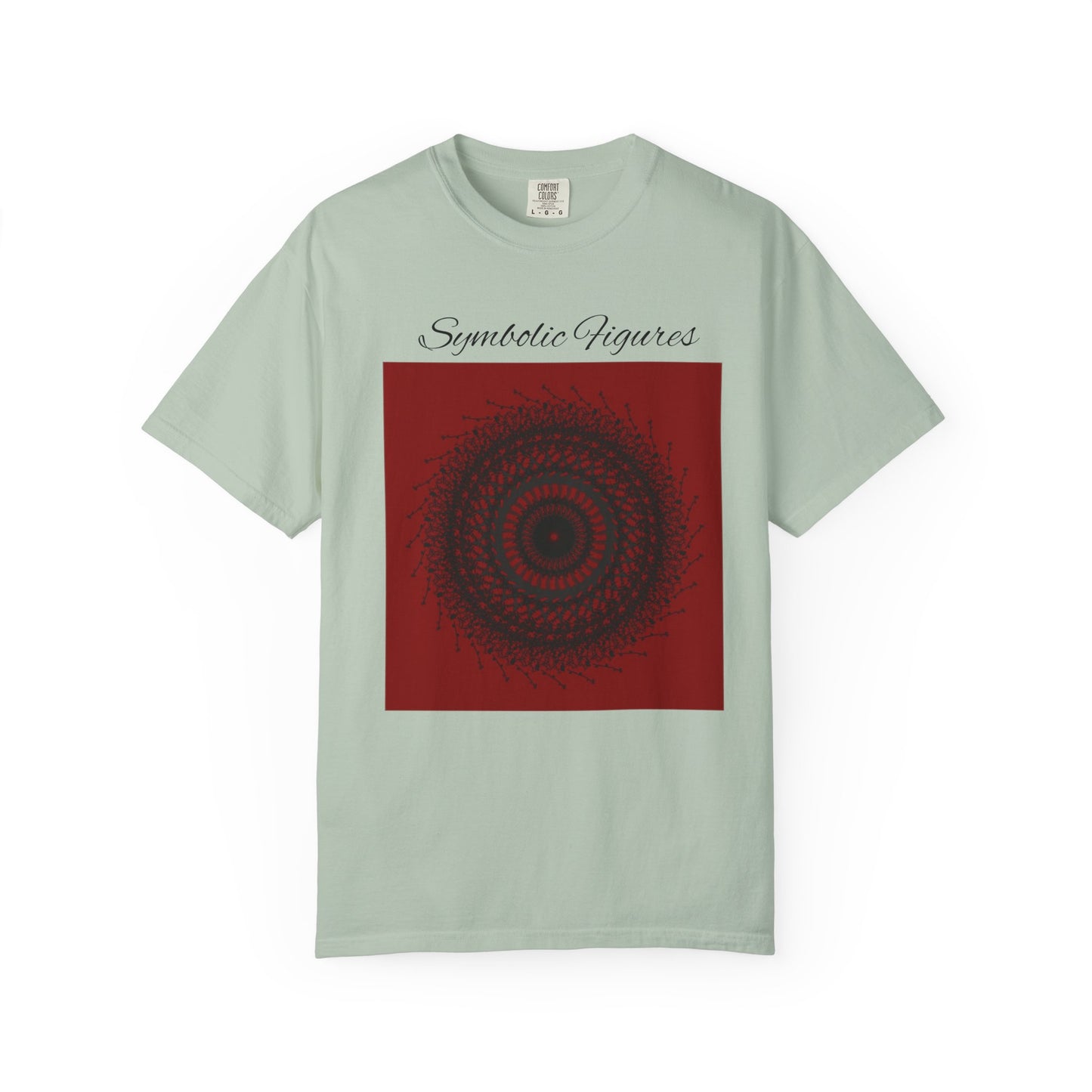 Symbolic Figures Unisex Garment-Dyed T-Shirt - Bohemian Style for Art Lovers