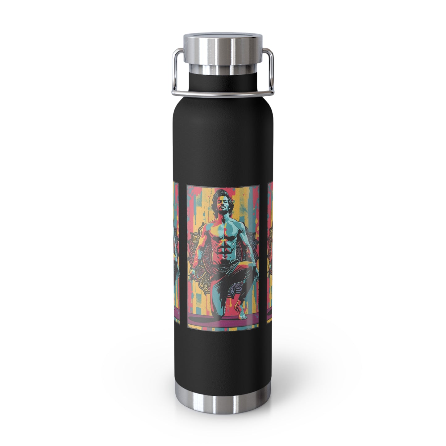 Colorful Insulated Water Bottle - 22oz - Perfect for Fitness, Travel, Hydration, Gifts & Eco-Conscious Living