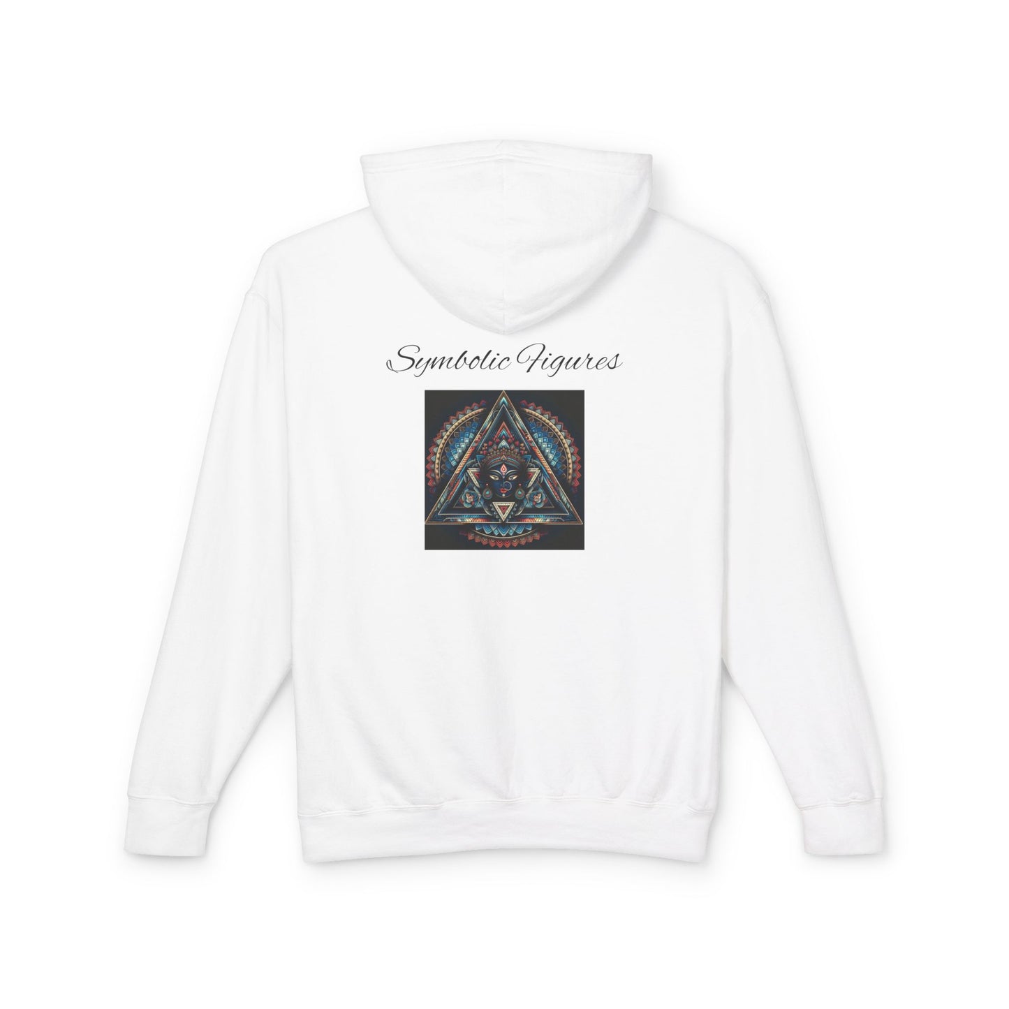 Vibrant Artistic Hoodie, Symbolic Figures Design, Lightweight Sweatshirt for Casual Wear, Unique Gift for Art Lovers, Cozy Unisex Clothing