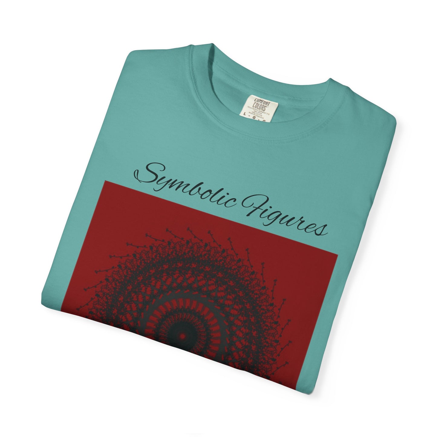 Symbolic Figures Unisex Garment-Dyed T-Shirt - Bohemian Style for Art Lovers
