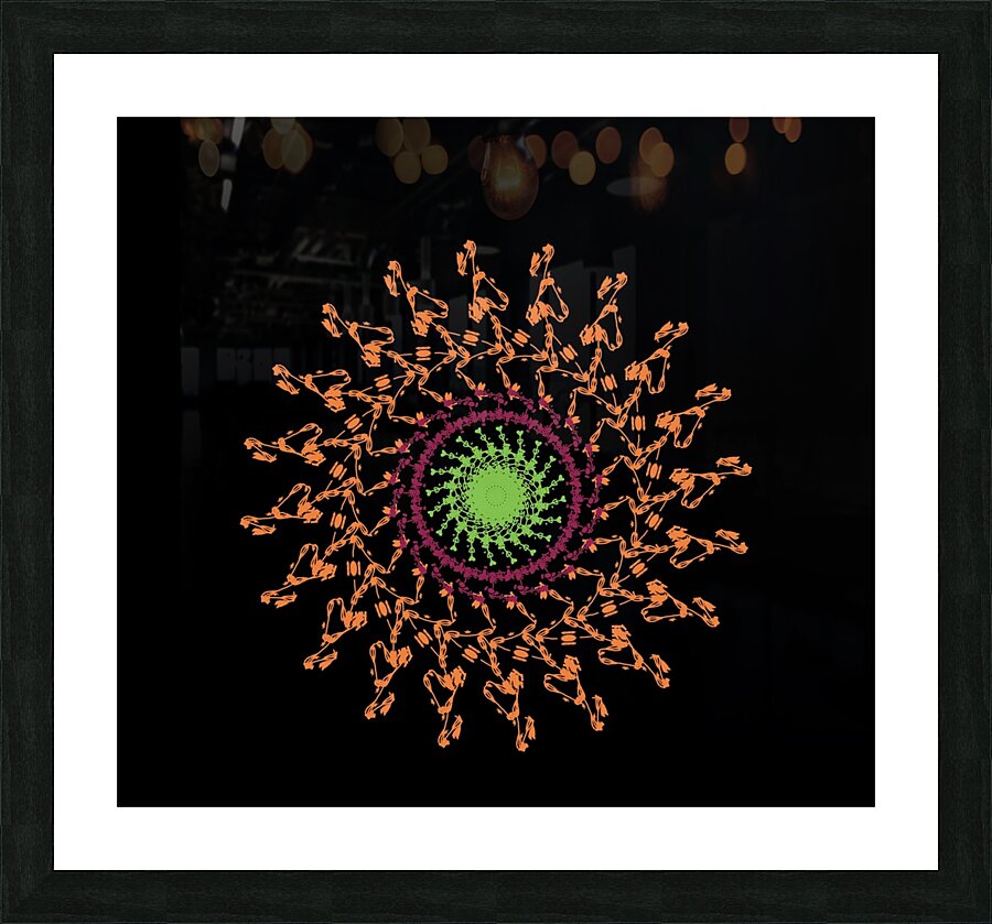 Rangoli Designs – LV 004 **Artisan Craftwork**: Each mandala is a masterpiece, crafted with clarity of design and meticulous attention to spiritual detail, ensuring uniqueness and quality in every piece.