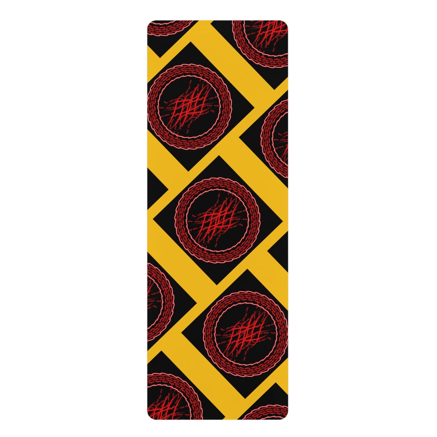 Mandala Pattern Rubber Yoga Mat | Non-Slip Exercise Mat for Yoga and Fitness