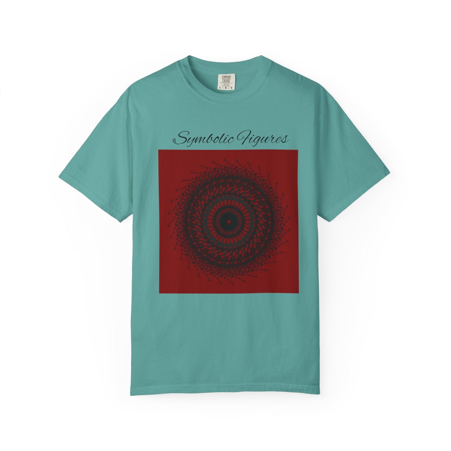 Symbolic Figures Unisex Garment-Dyed T-Shirt - Bohemian Style for Art Lovers
