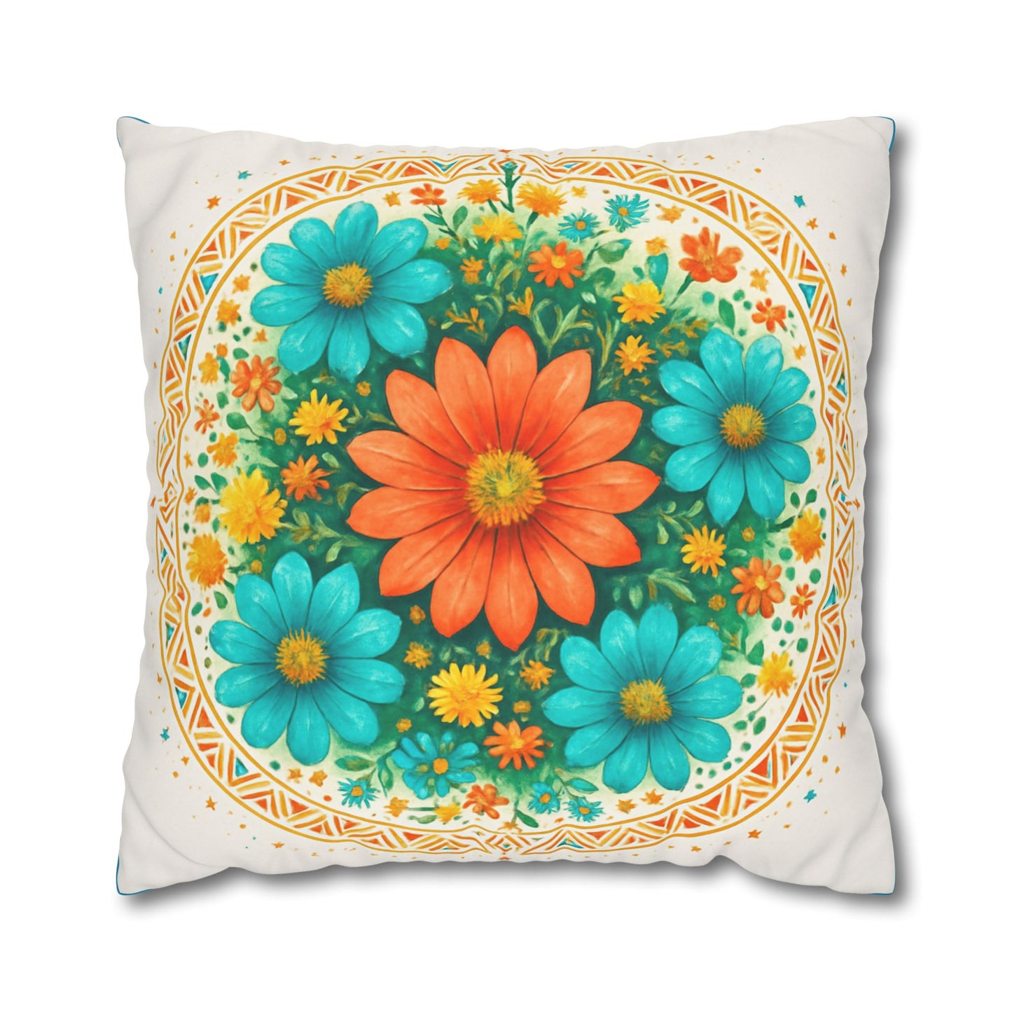Bohemian Mandala Pillowcase, Home Decor for Meditation, Yoga Gift, Couch Accessory, Cozy Atmosphere, Zen Living Room