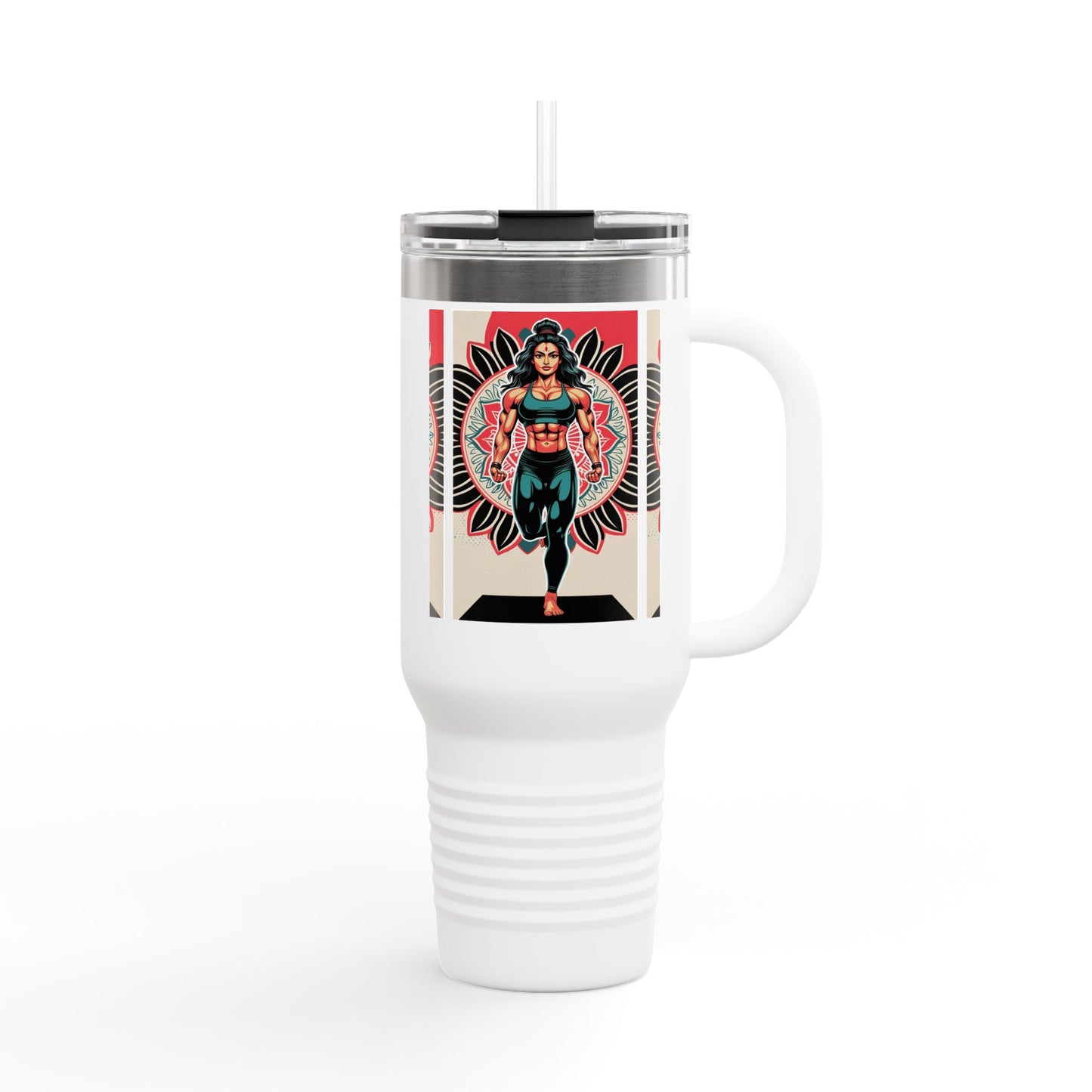 Stylish Insulated Travel Mug, 40oz - Perfect for Outdoor Adventures, Office Use, Gifts & Celebrations, Fun Art Design