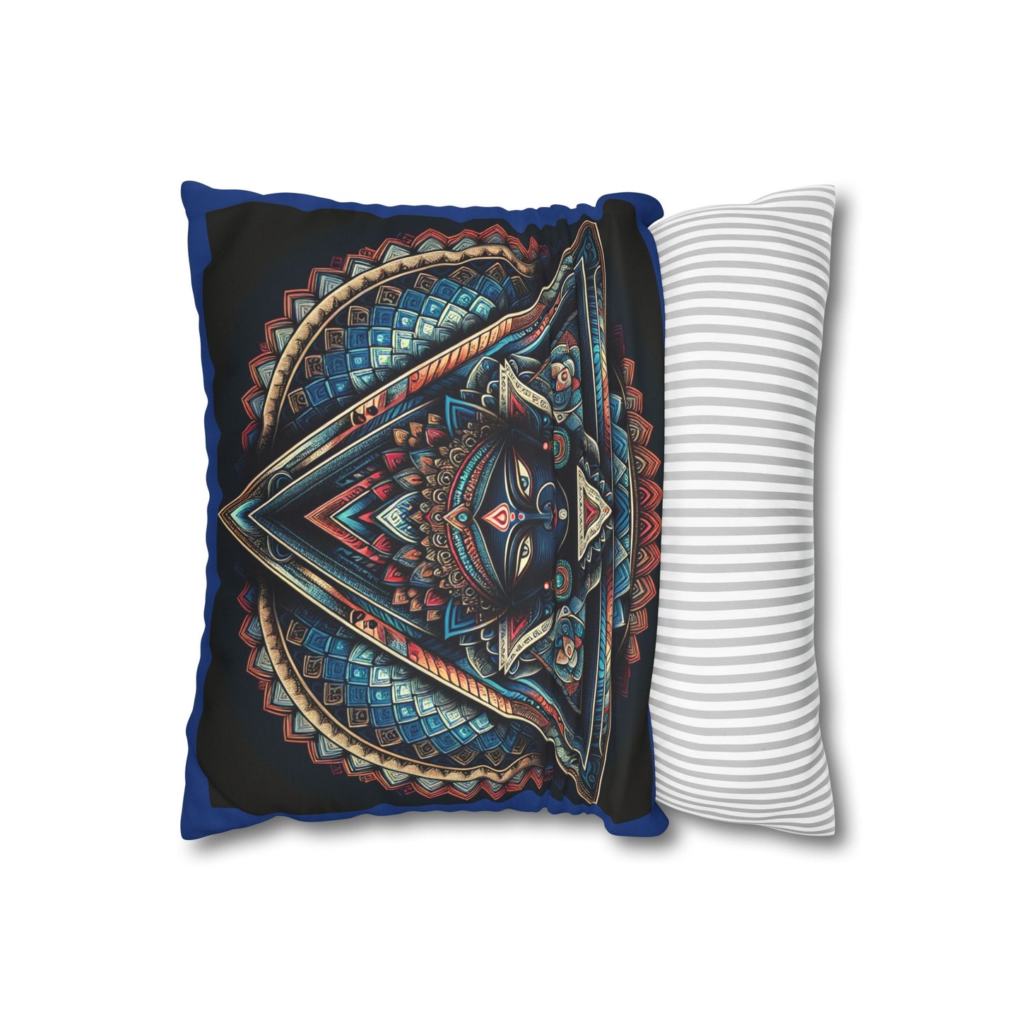 Bohemian Faux Suede Pillow
