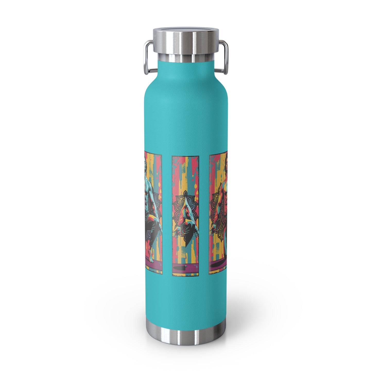 Colorful Insulated Water Bottle - 22oz - Perfect for Fitness, Travel, Hydration, Gifts & Eco-Conscious Living