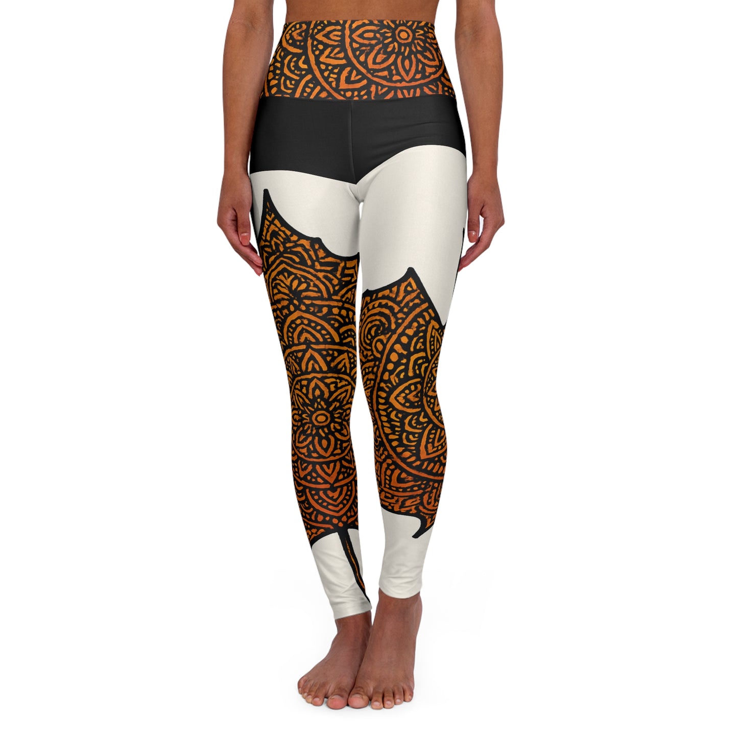 High Waisted Yoga Leggings (AOP)