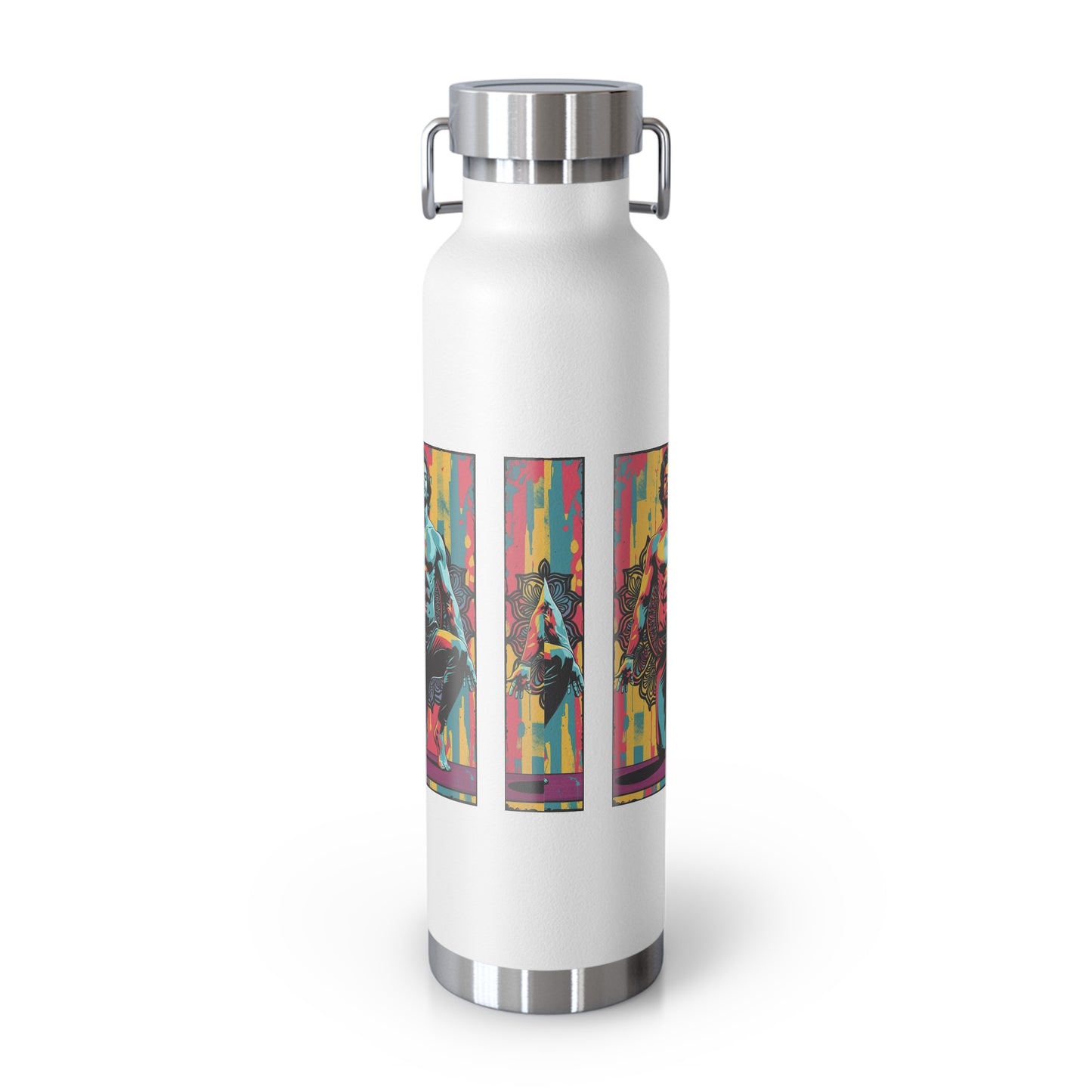 Colorful Insulated Water Bottle - 22oz - Perfect for Fitness, Travel, Hydration, Gifts & Eco-Conscious Living