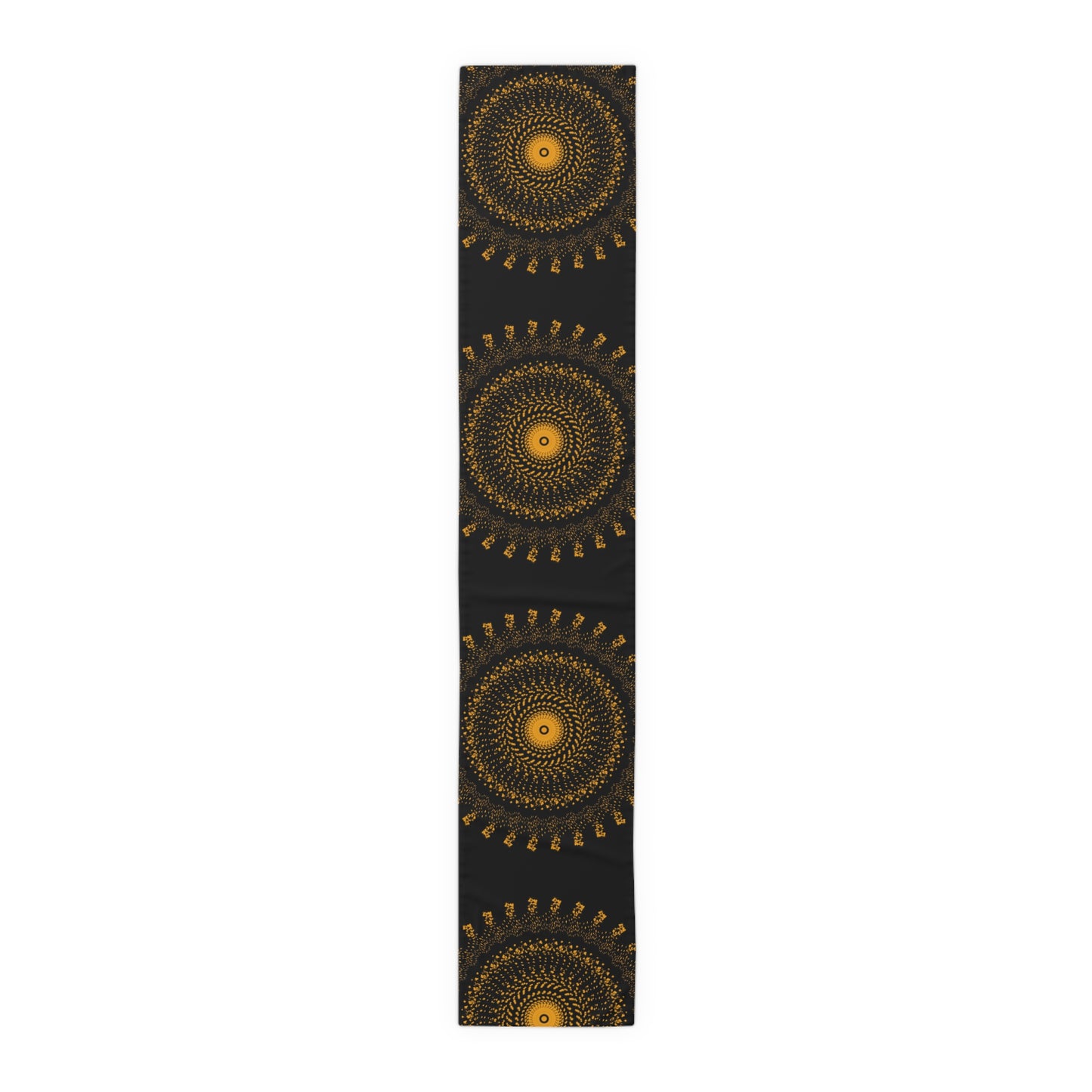 Elegant Gold Mandala Table Runner for Dining & Events