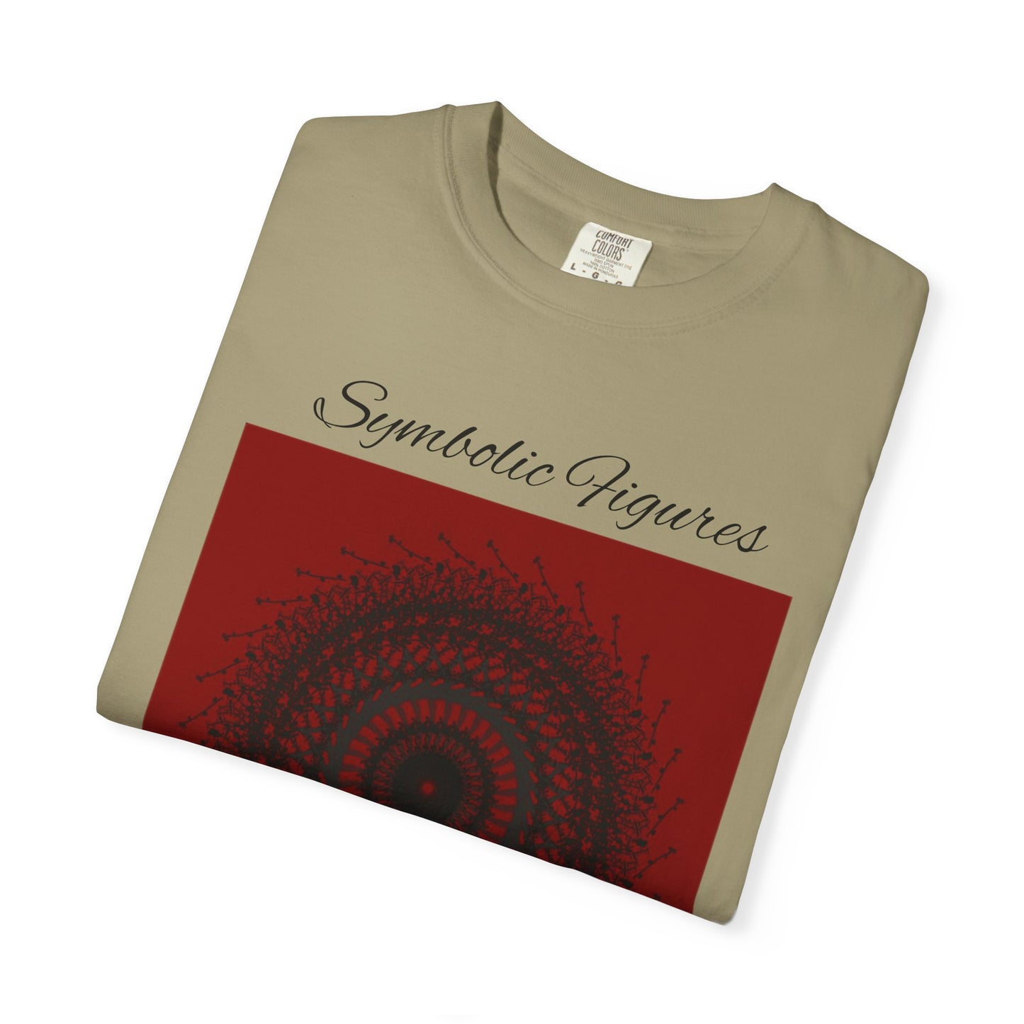 Symbolic Figures Unisex Garment-Dyed T-Shirt - Bohemian Style for Art Lovers