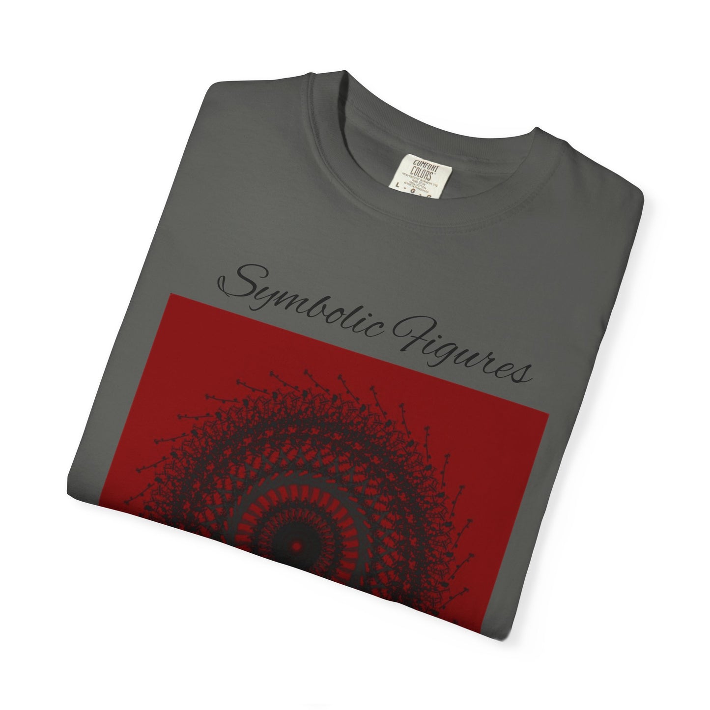 Symbolic Figures Unisex Garment-Dyed T-Shirt - Bohemian Style for Art Lovers