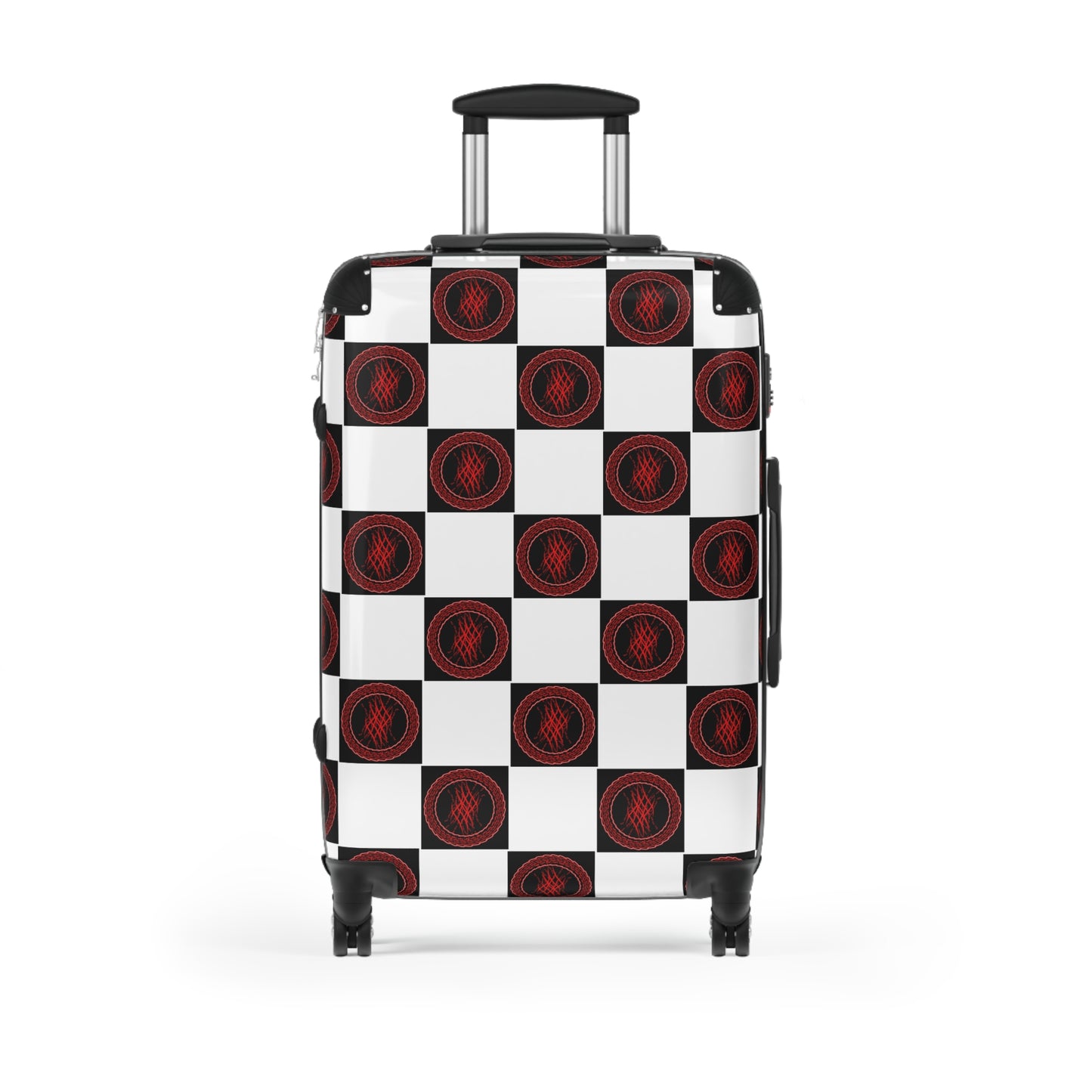 Stylish Travel Suitcase with Checkerboard Design, Perfect for Wanderlust, Summer Vacations, Business Trips, Weekend Getaways, Travel Lovers