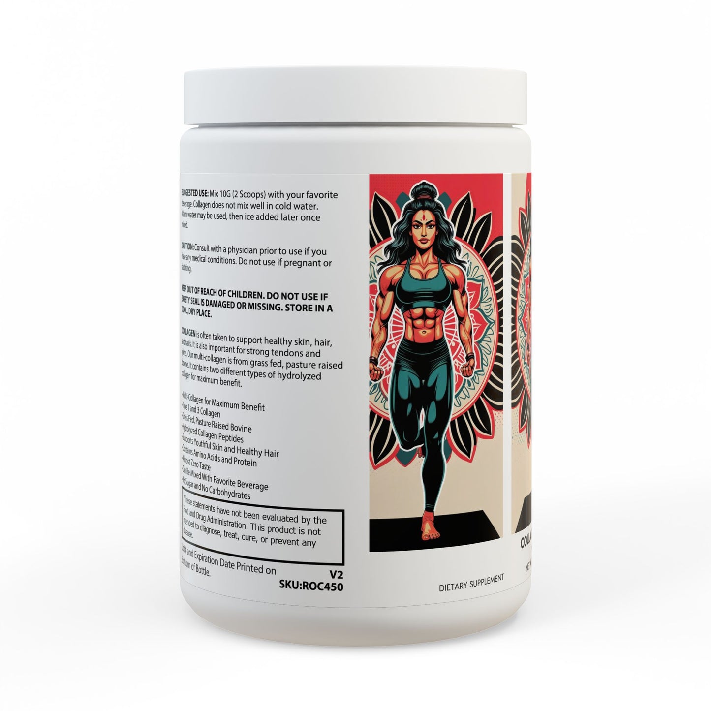 Collagen Peptides Type I & III Supplement (350g, 12.3oz)