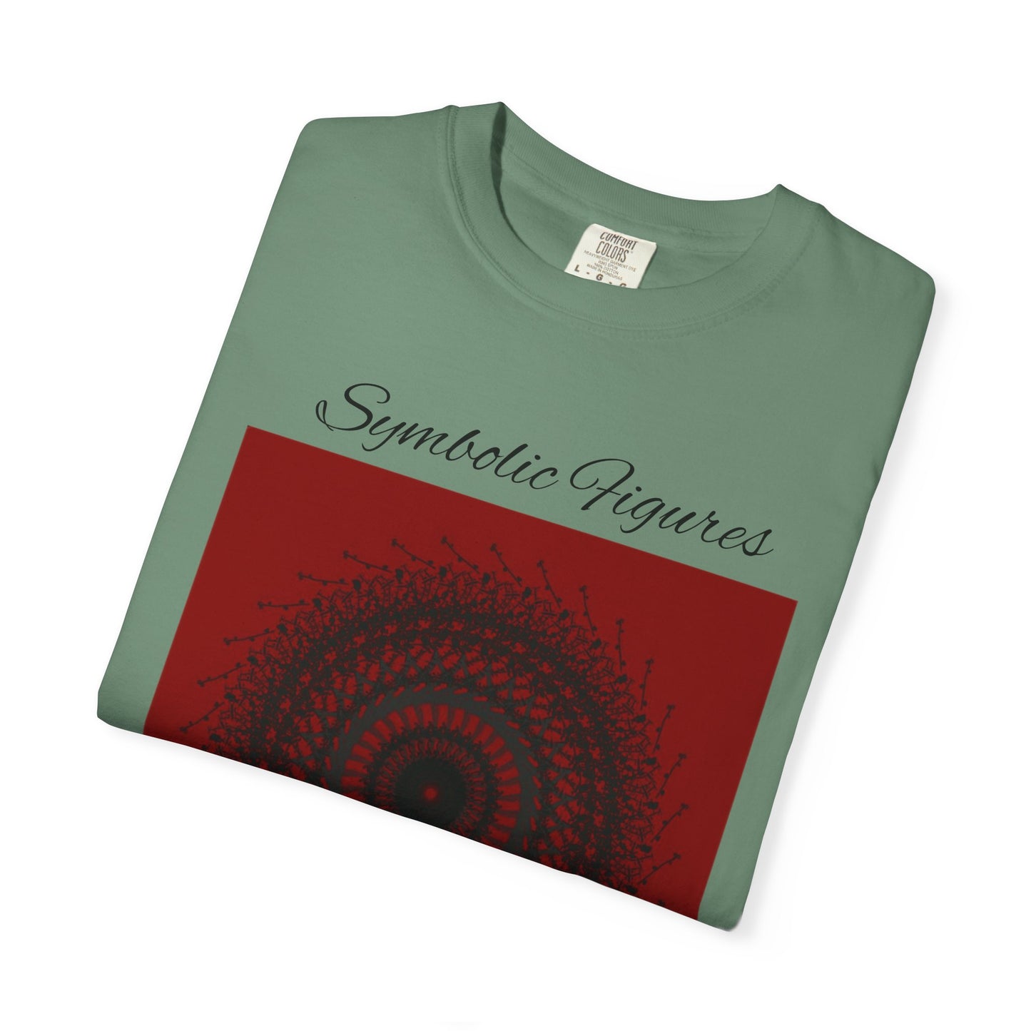 Symbolic Figures Unisex Garment-Dyed T-Shirt - Bohemian Style for Art Lovers