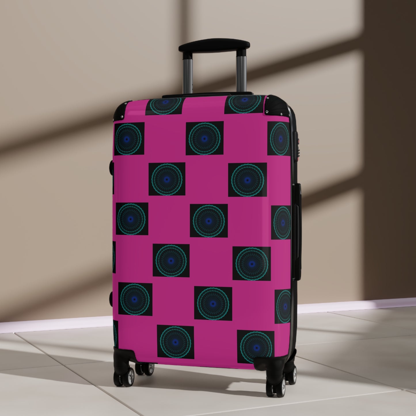 Vibrant Travel Suitcase, Unique Pattern Carry-On, Stylish Luggage for Travelers, Travel Accessories, Gift for Adventurers