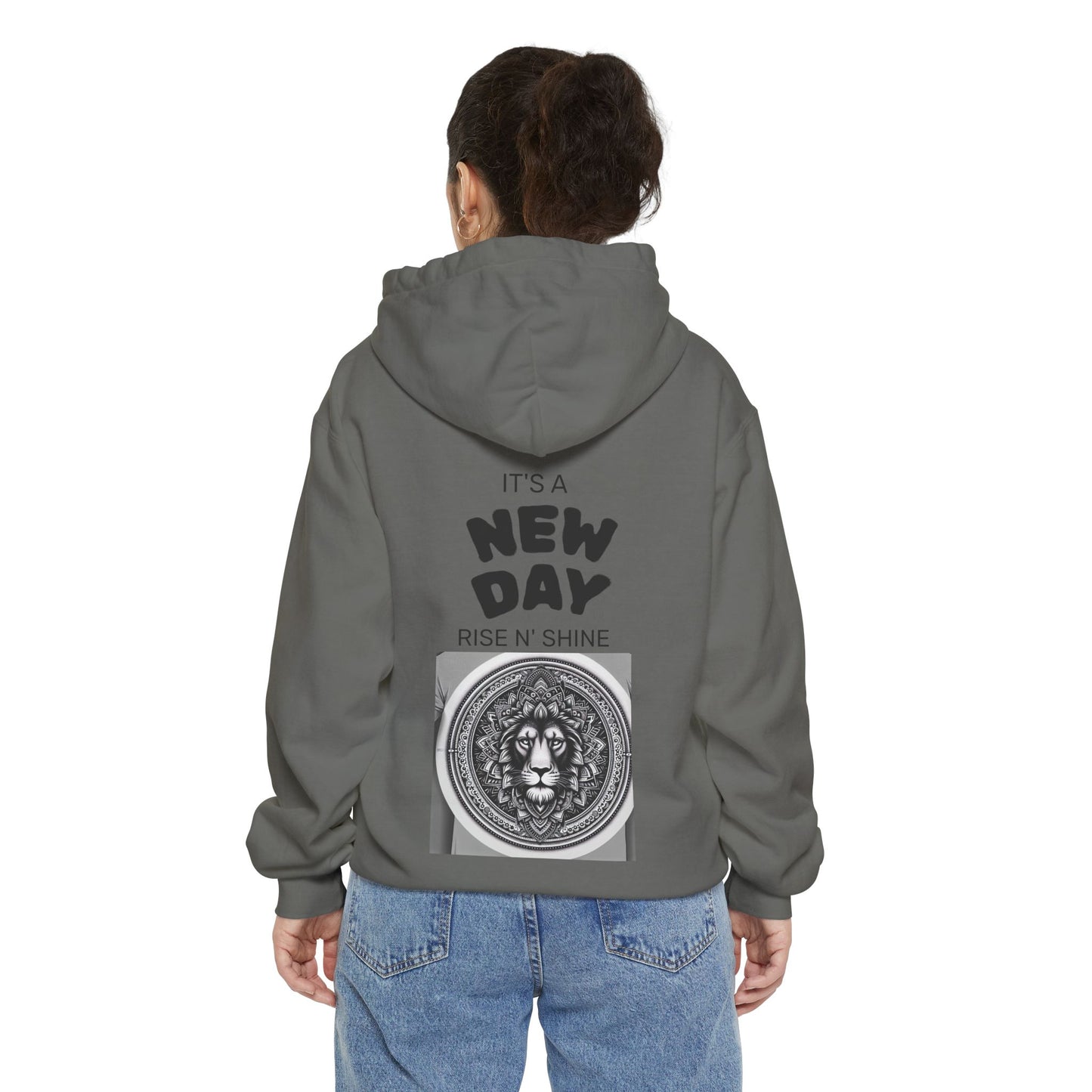 Monochrome Lion Design Hoodie, Cozy Unisex Hoodie, Gift for Him/Her, Stylish Casual Wear, Cool Streetwear