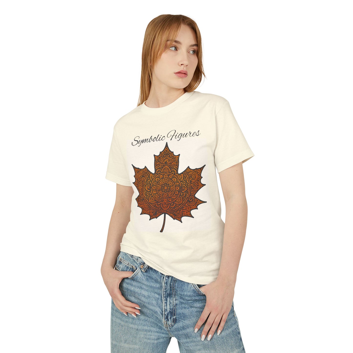Garment-Dyed T-Shirt with Leaf Design, Casual Unisex Tee, Nature Lover Shirt, Gift for Friends, Fall Fashion Style