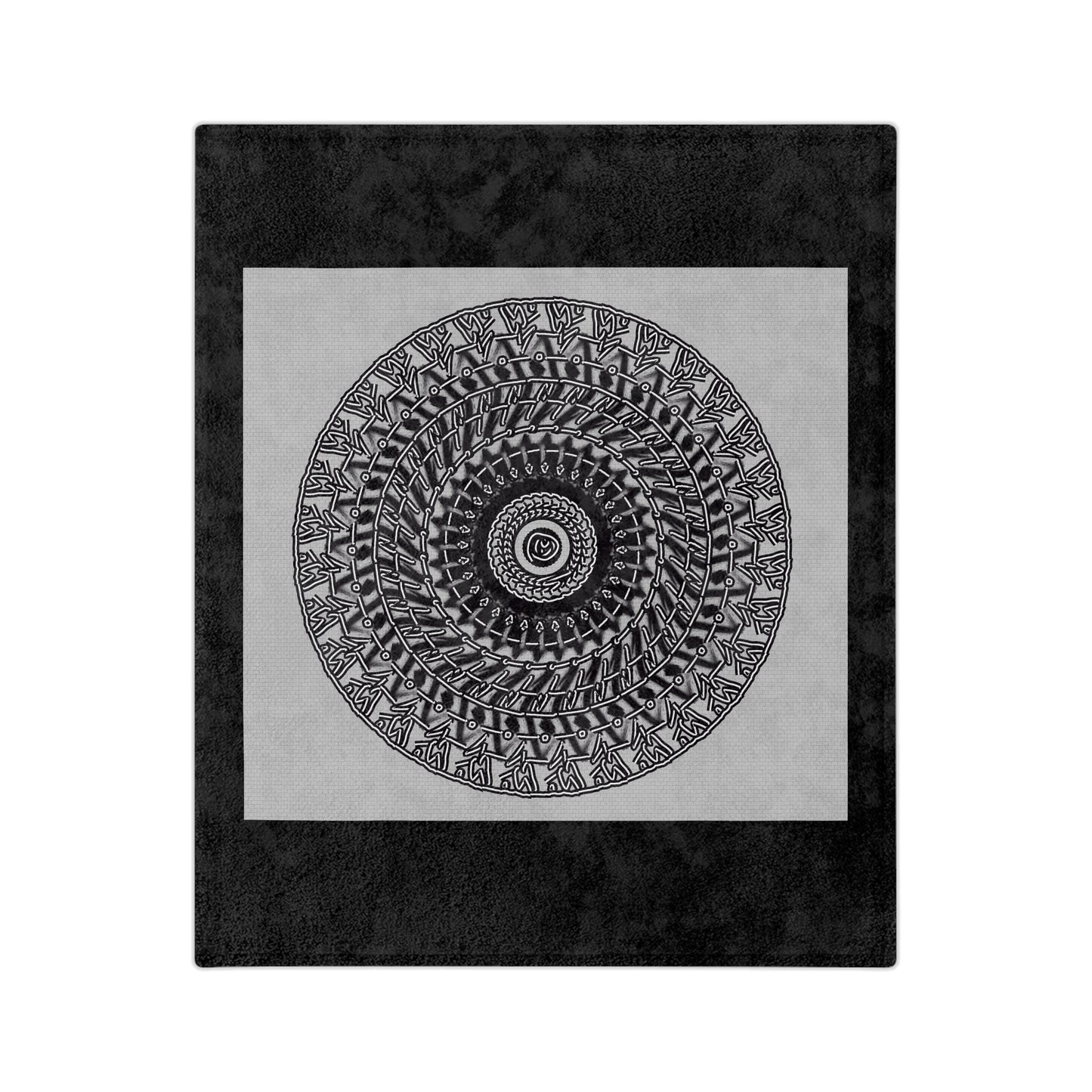 Cozy Mandala Velveteen Microfiber Blanket - Perfect for Home Decor & Gifting