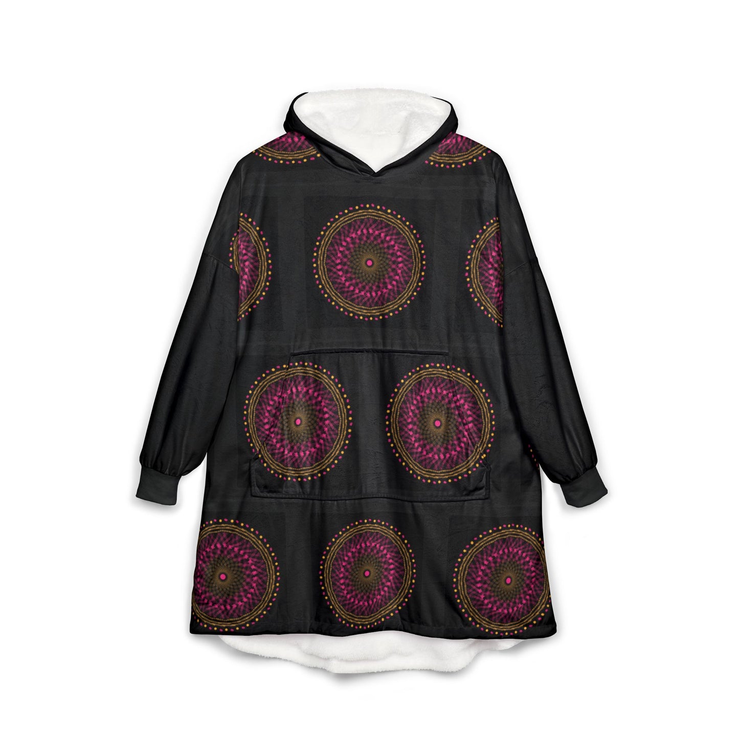 Bohemian Chill Unisex Hooded Blanket | Cozy, Stylish Blanket for Meditation & Relaxation, Gift for Yoga Lovers, Home Essentials