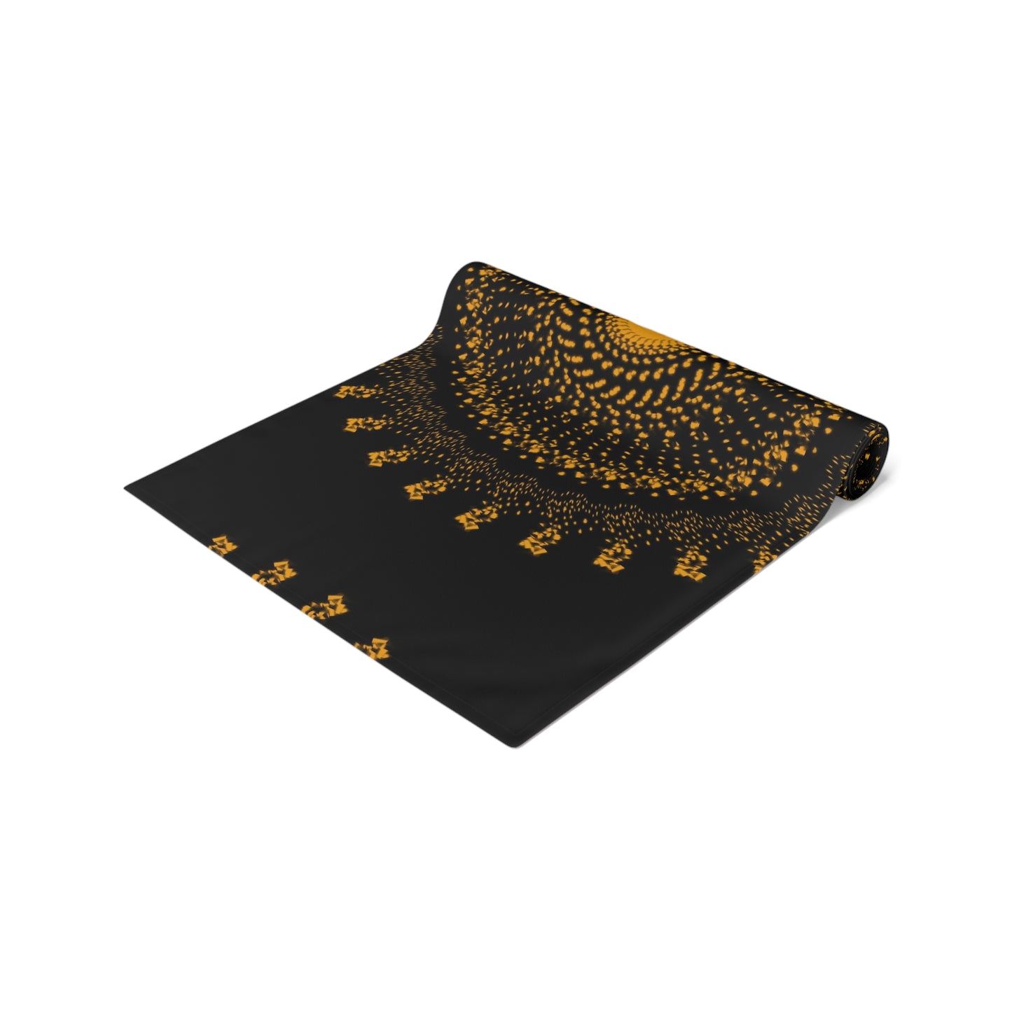 Elegant Gold Mandala Table Runner for Dining & Events