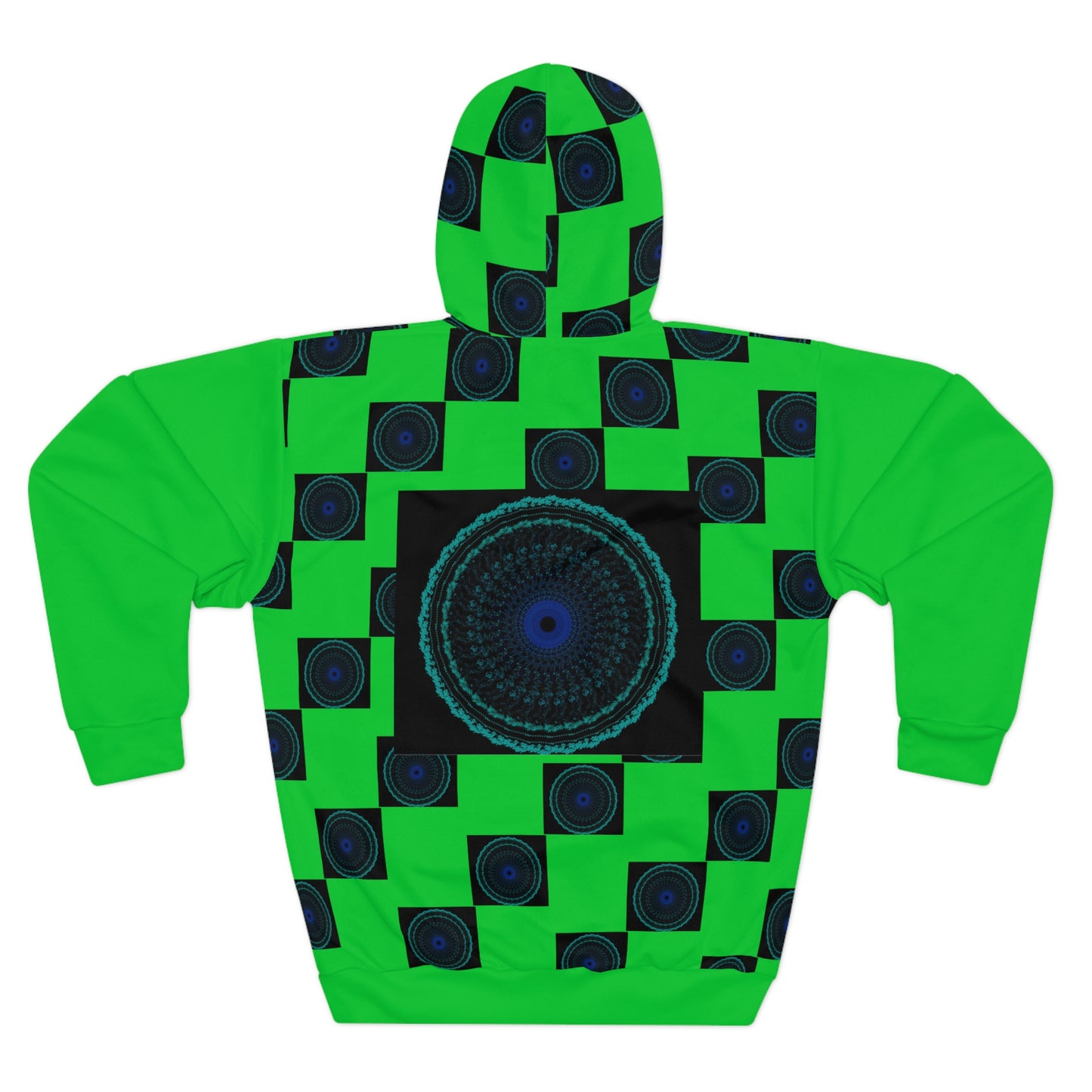 Geometric Pattern Pullover Hoodie, Unisex Abstract Sweatshirt, Chic Casual Wear, Cozy Layer, Gift for Her, Him, Fashion Statement