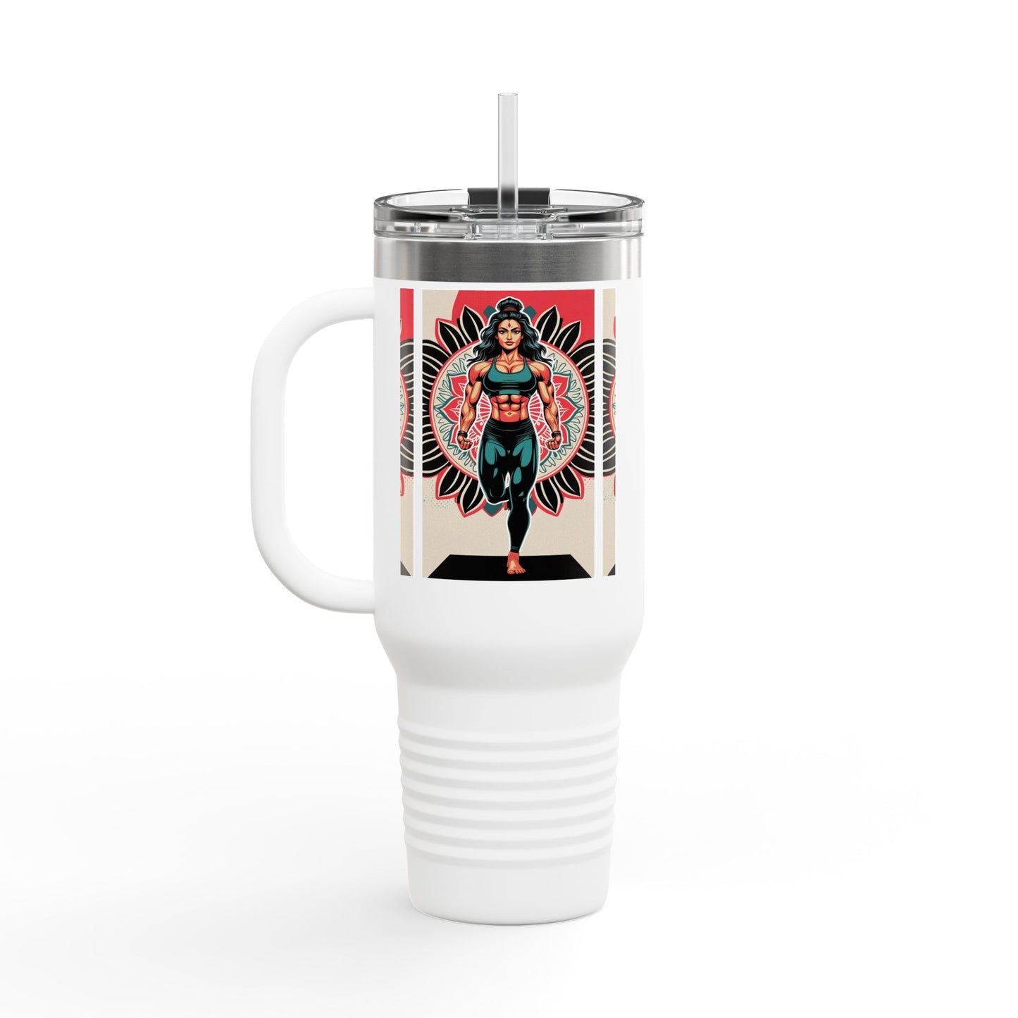 Stylish Insulated Travel Mug, 40oz - Perfect for Outdoor Adventures, Office Use, Gifts & Celebrations, Fun Art Design
