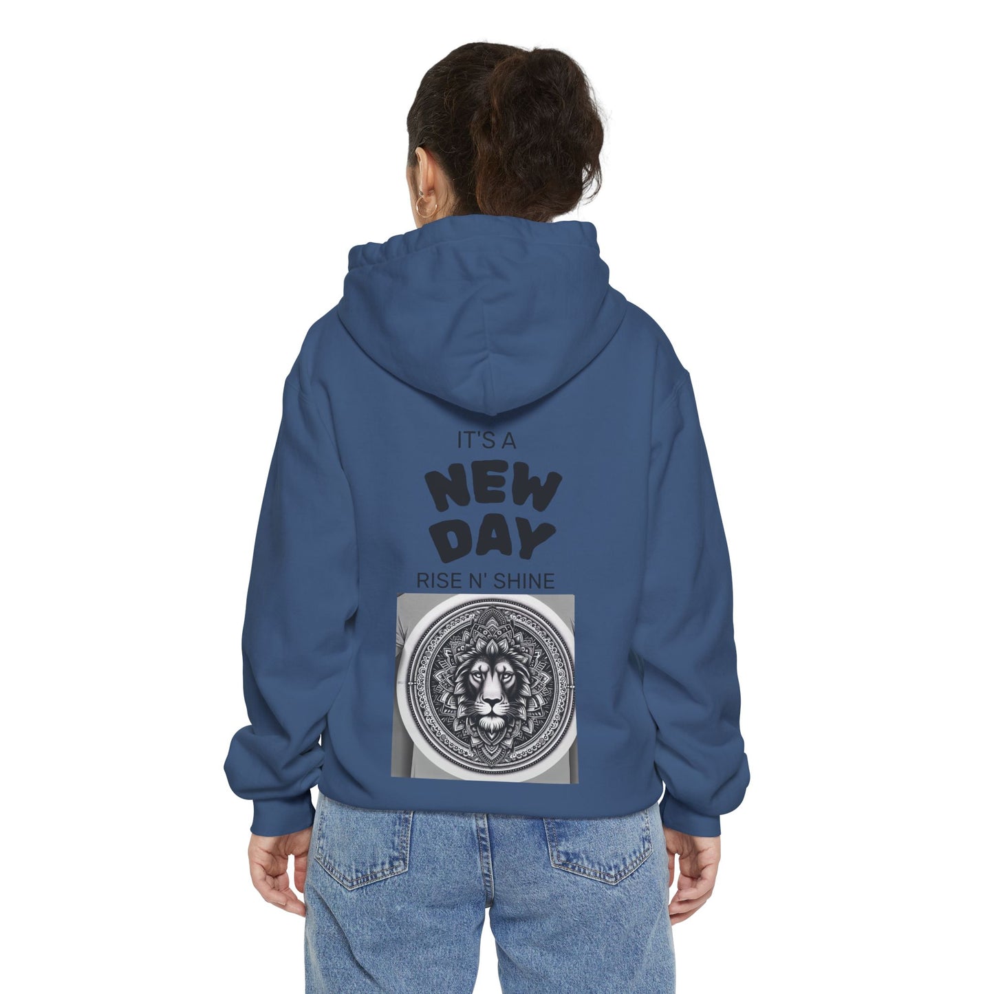 Monochrome Lion Design Hoodie, Cozy Unisex Hoodie, Gift for Him/Her, Stylish Casual Wear, Cool Streetwear