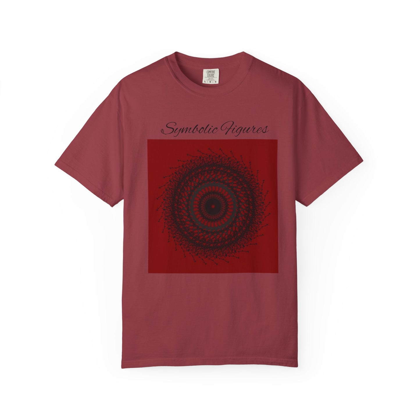 Symbolic Figures Unisex Garment-Dyed T-Shirt - Bohemian Style for Art Lovers