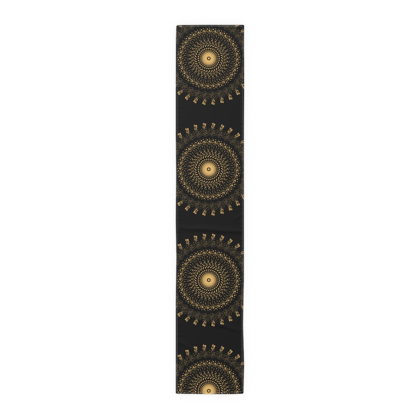 Elegant Gold Mandala Table Runner for Dining & Events