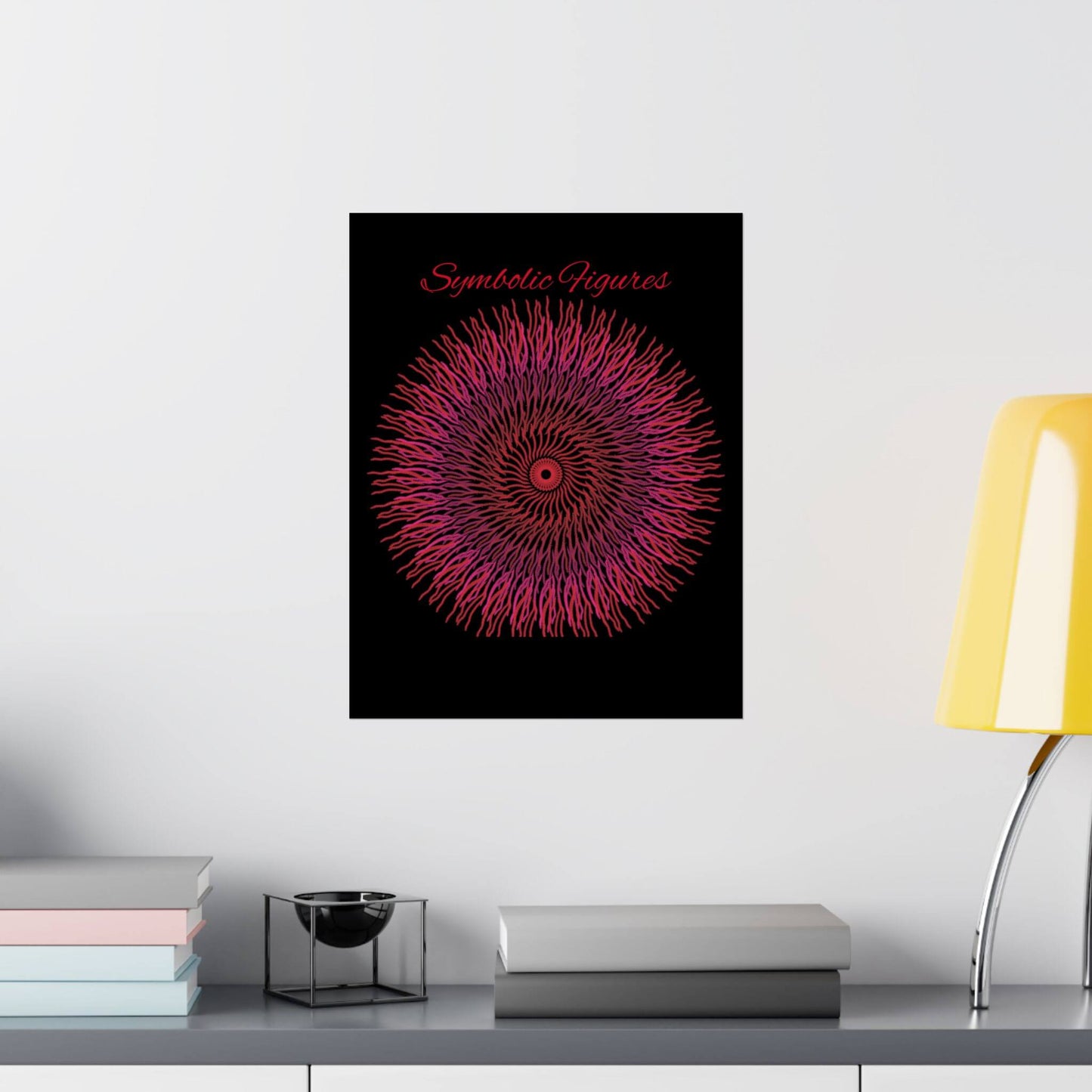 Vertical Poster - Energy Amplification Mandala Design for Reiki and Yoga Spaces